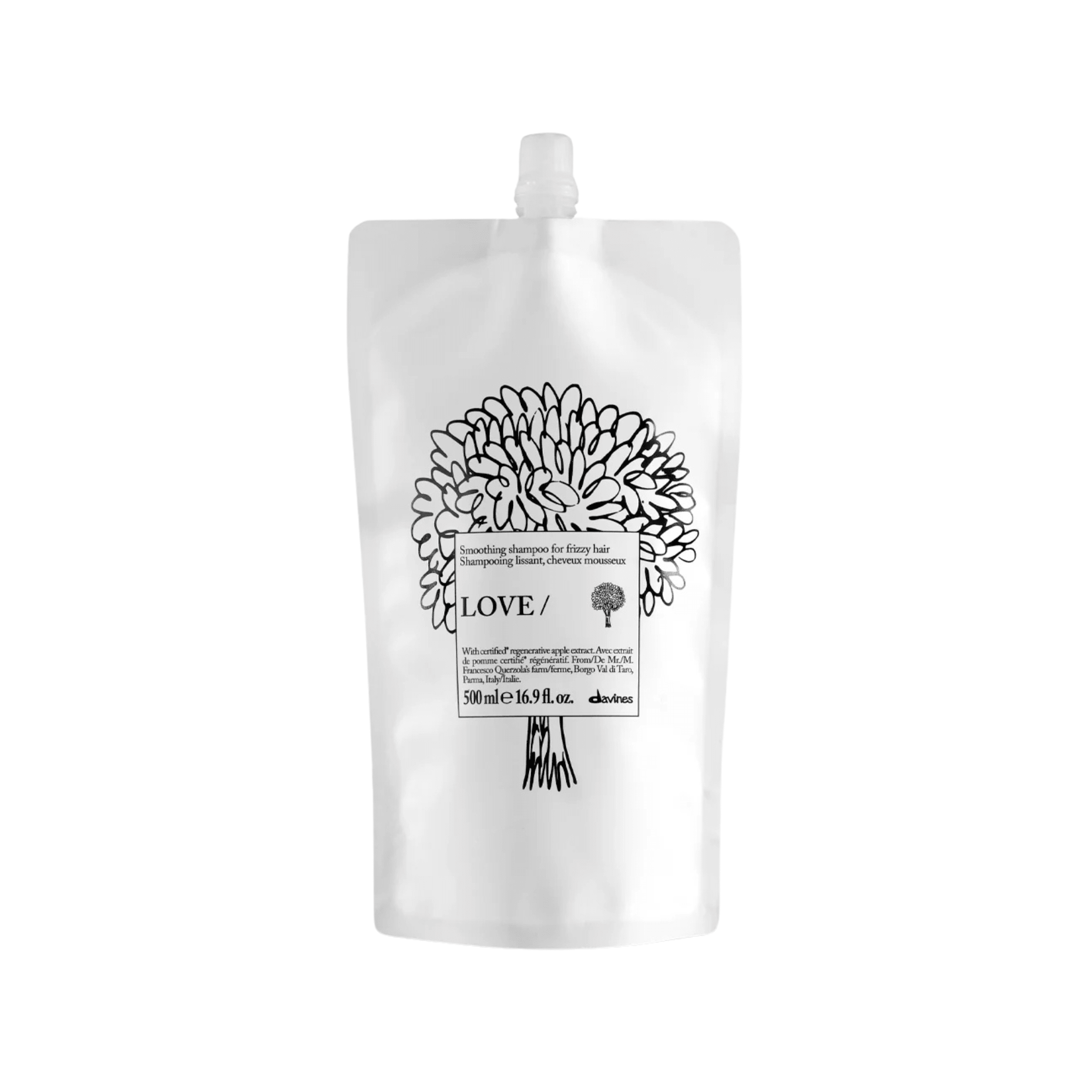 Davines. Shampoing Lissant Cheveux Rebelles LOVE SMOOTHING (Eco-Recharge) - 500 ml - Concept C. Shop