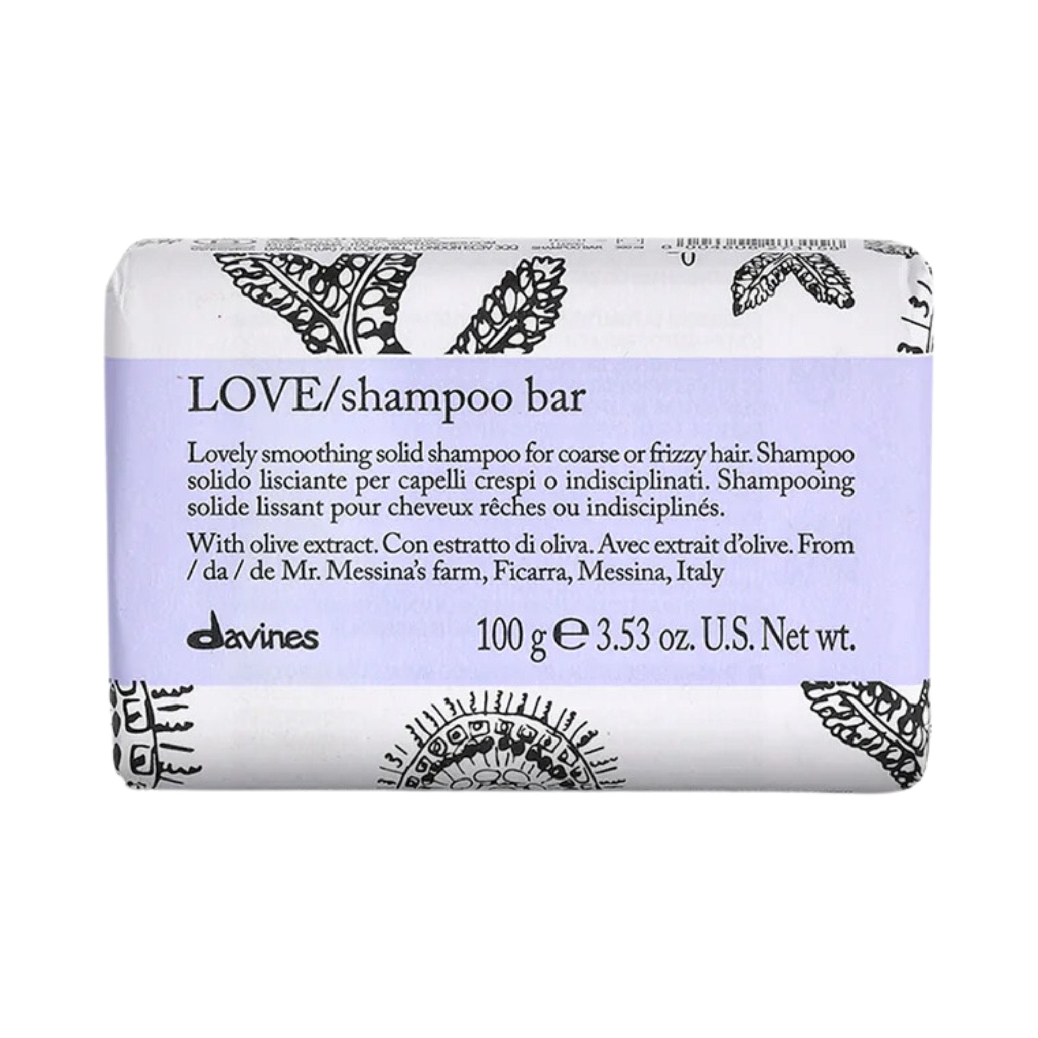 Davines. Shampoing Lissant en Barre LOVE Smoothing - 100 gr - Concept C. Shop