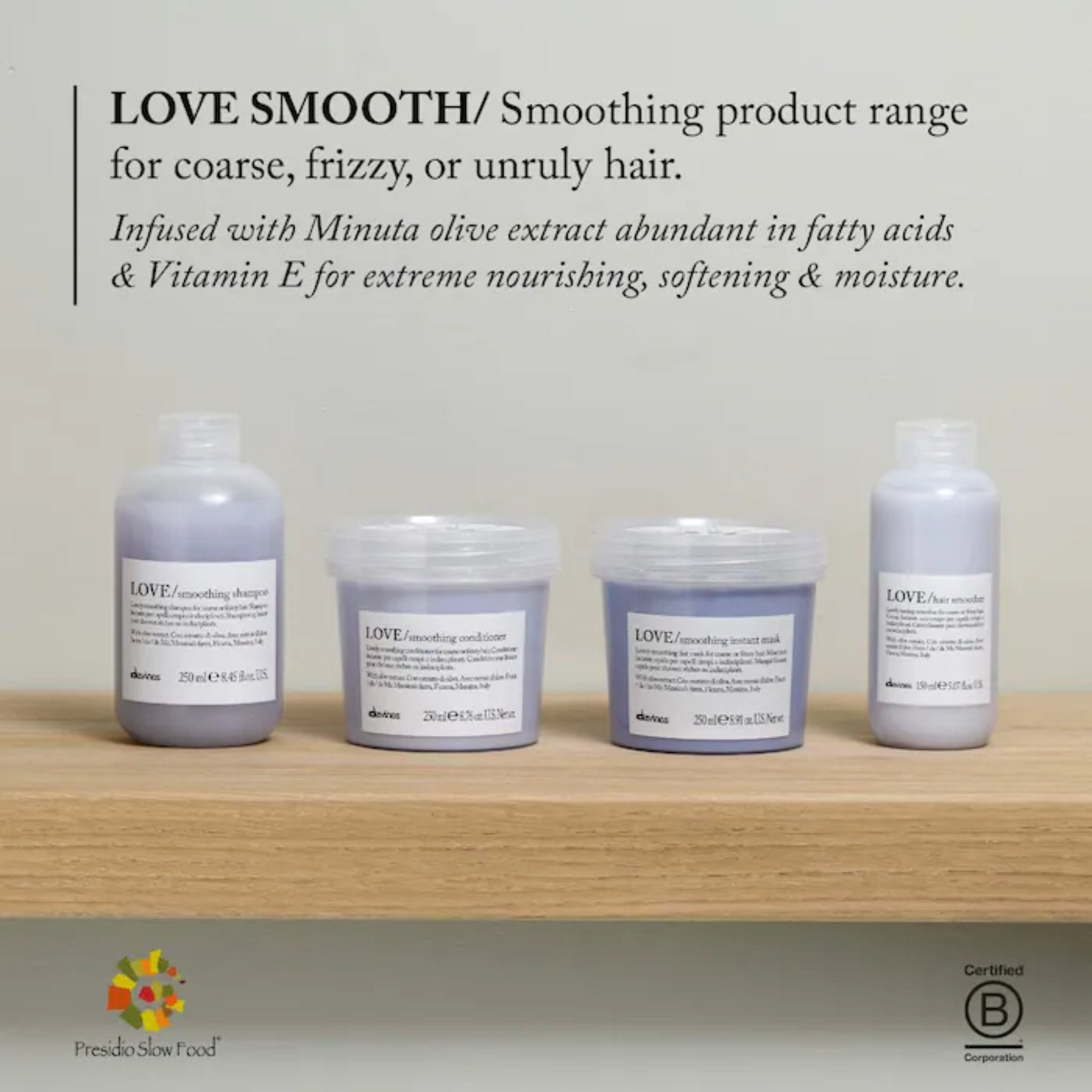 Davines. Shampoing Lissant LOVE Smoothing - 250 ml - Concept C. Shop