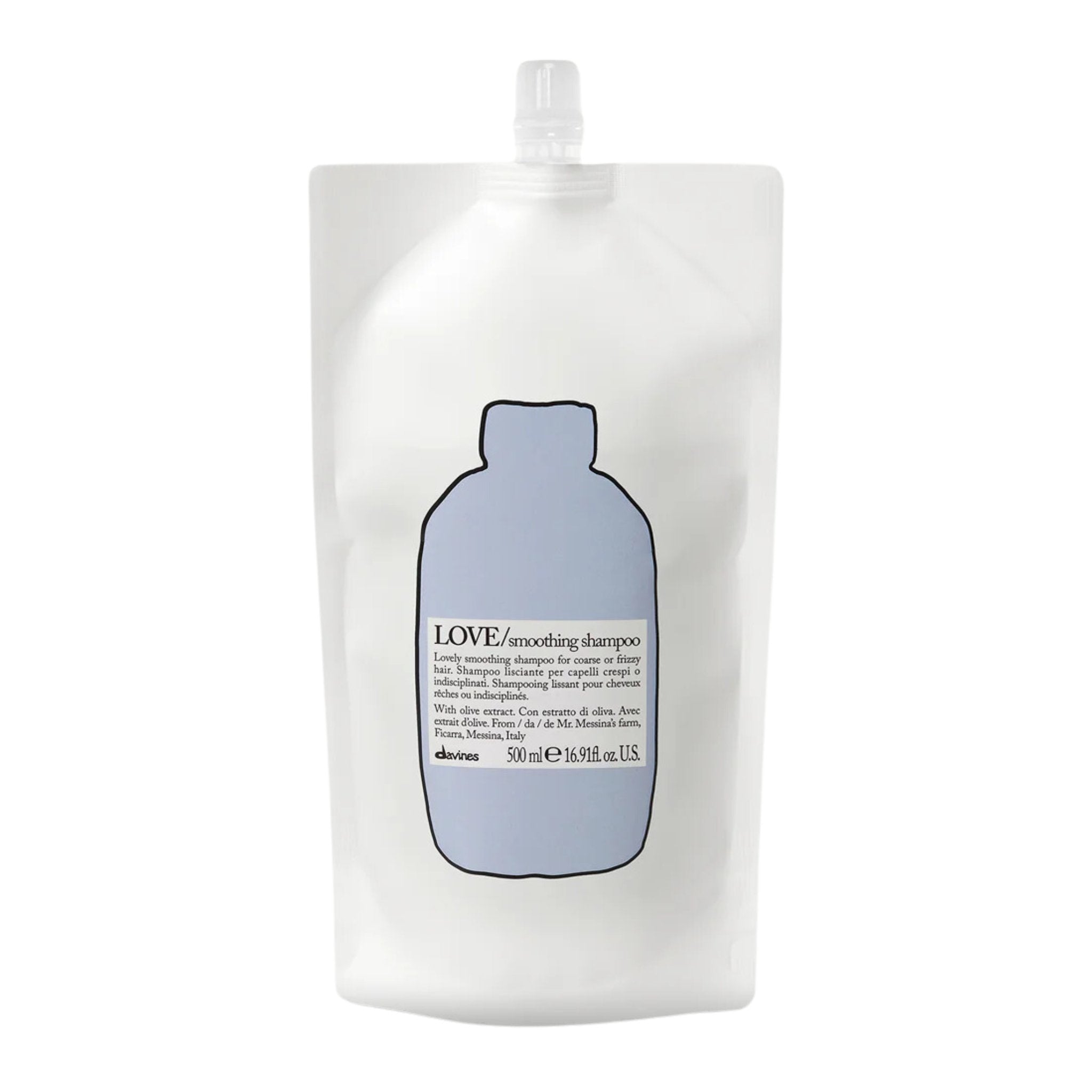 Davines. Shampoing Lissant Love Smoothing (Eco - Recharge) - 500 ml - Concept C. Shop