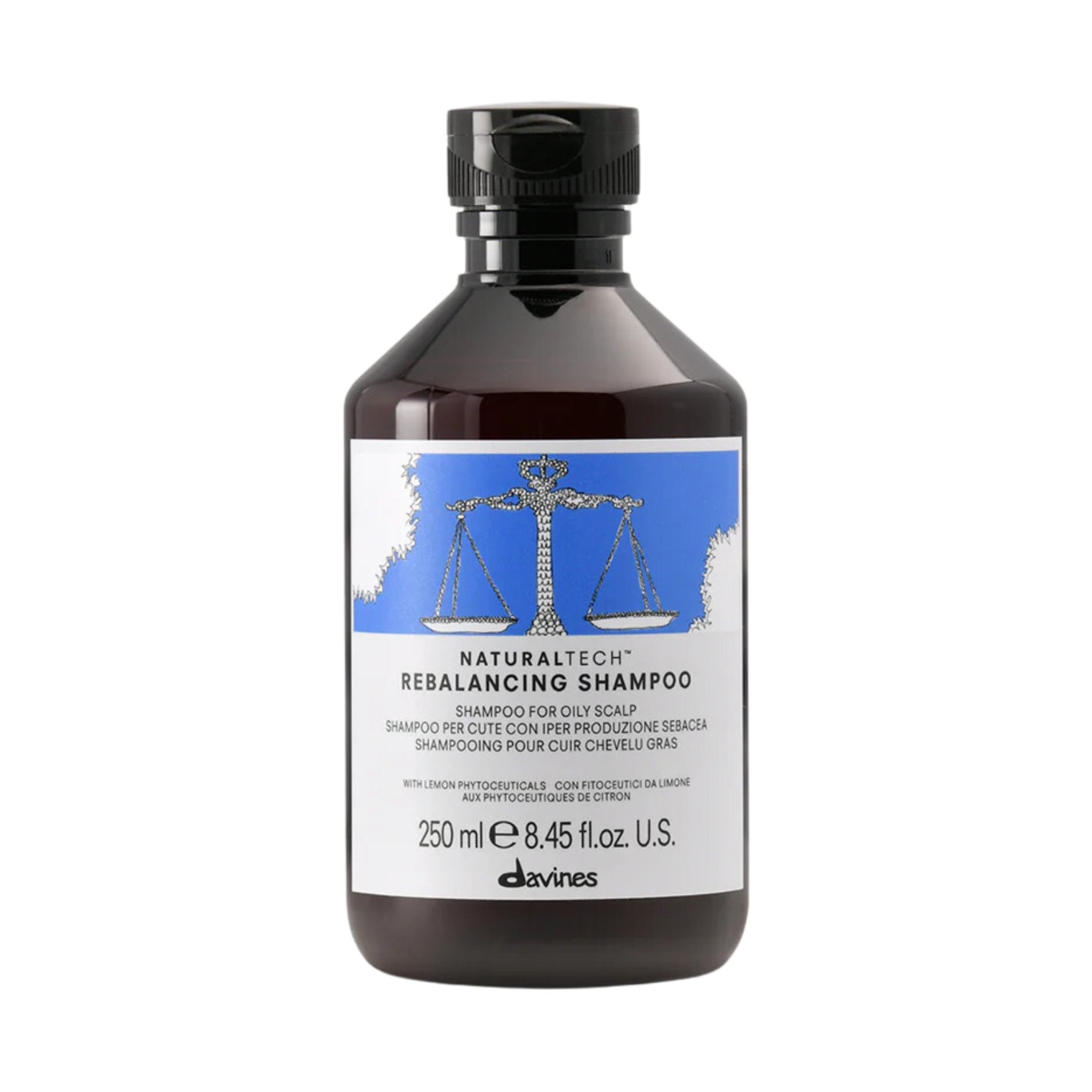 Davines. Shampoing Purifiant Et Rééquilibrant Pour Cheveux Gras Rebalancing - 250 ml - Concept C. Shop