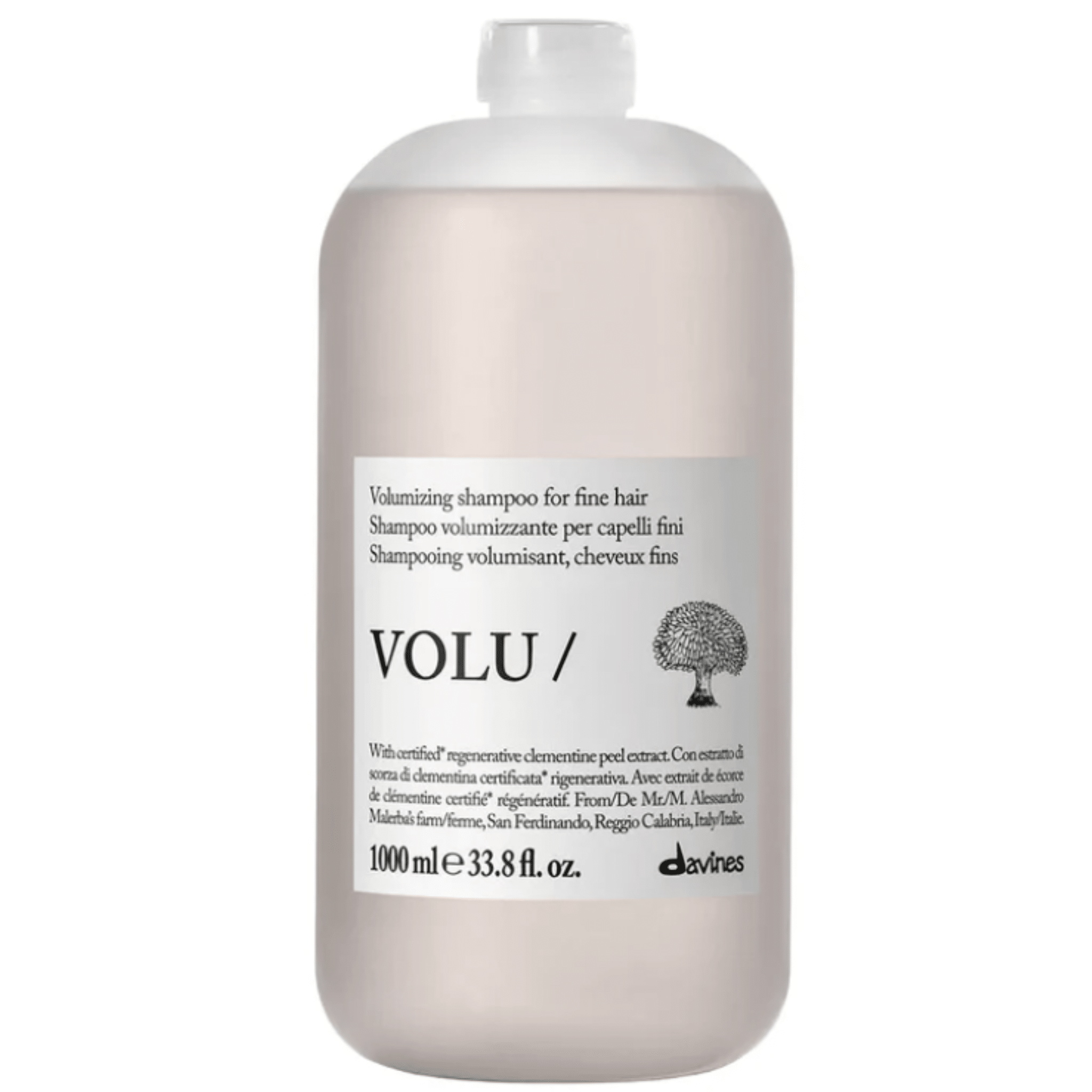 Davines. Shampoing Volumisant Cheveux Fins VOLU - 1000 ml - Concept C. Shop