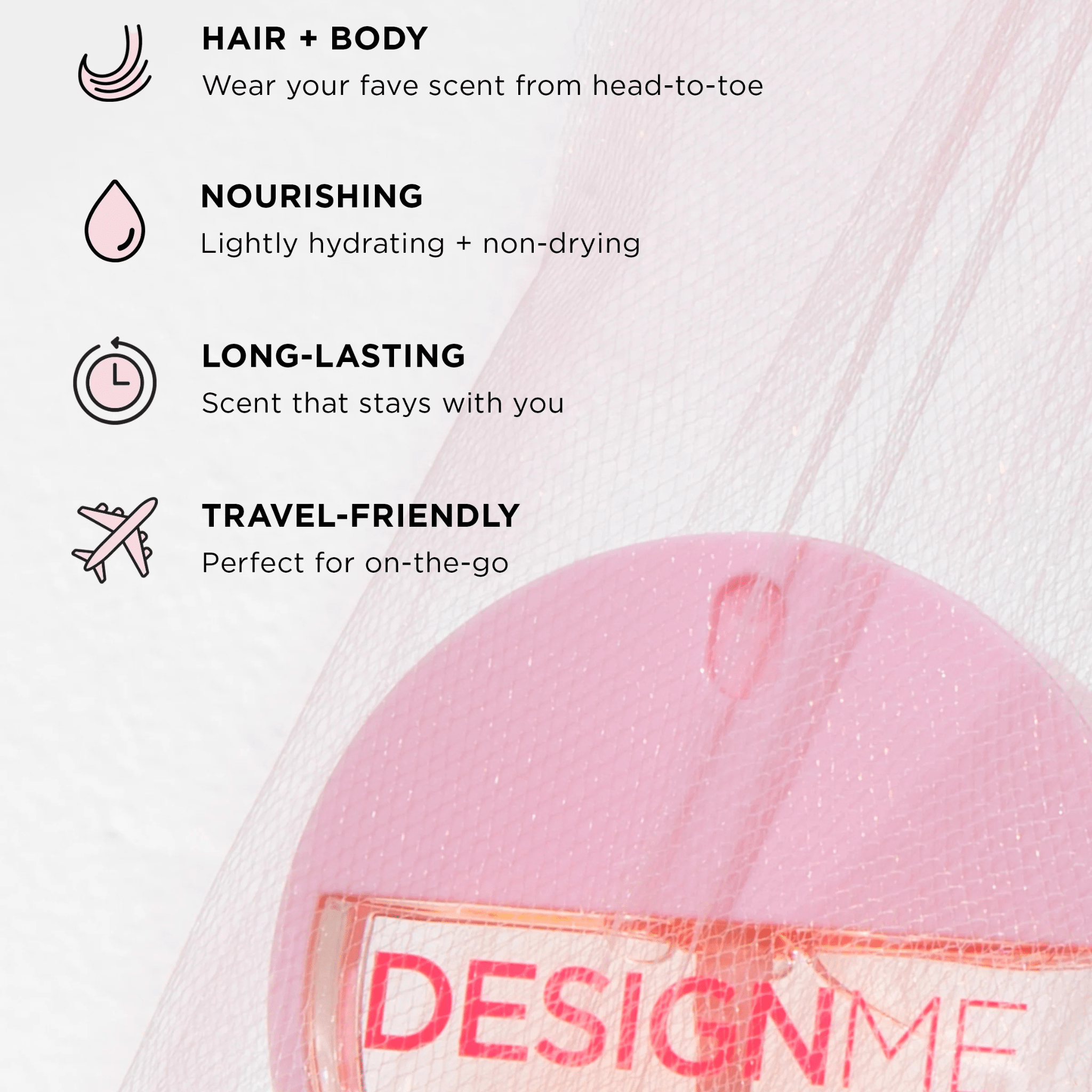 Design Me. Brume Parfumée pour les Cheveux - Puff.Me - 25 ml - Concept C. Shop