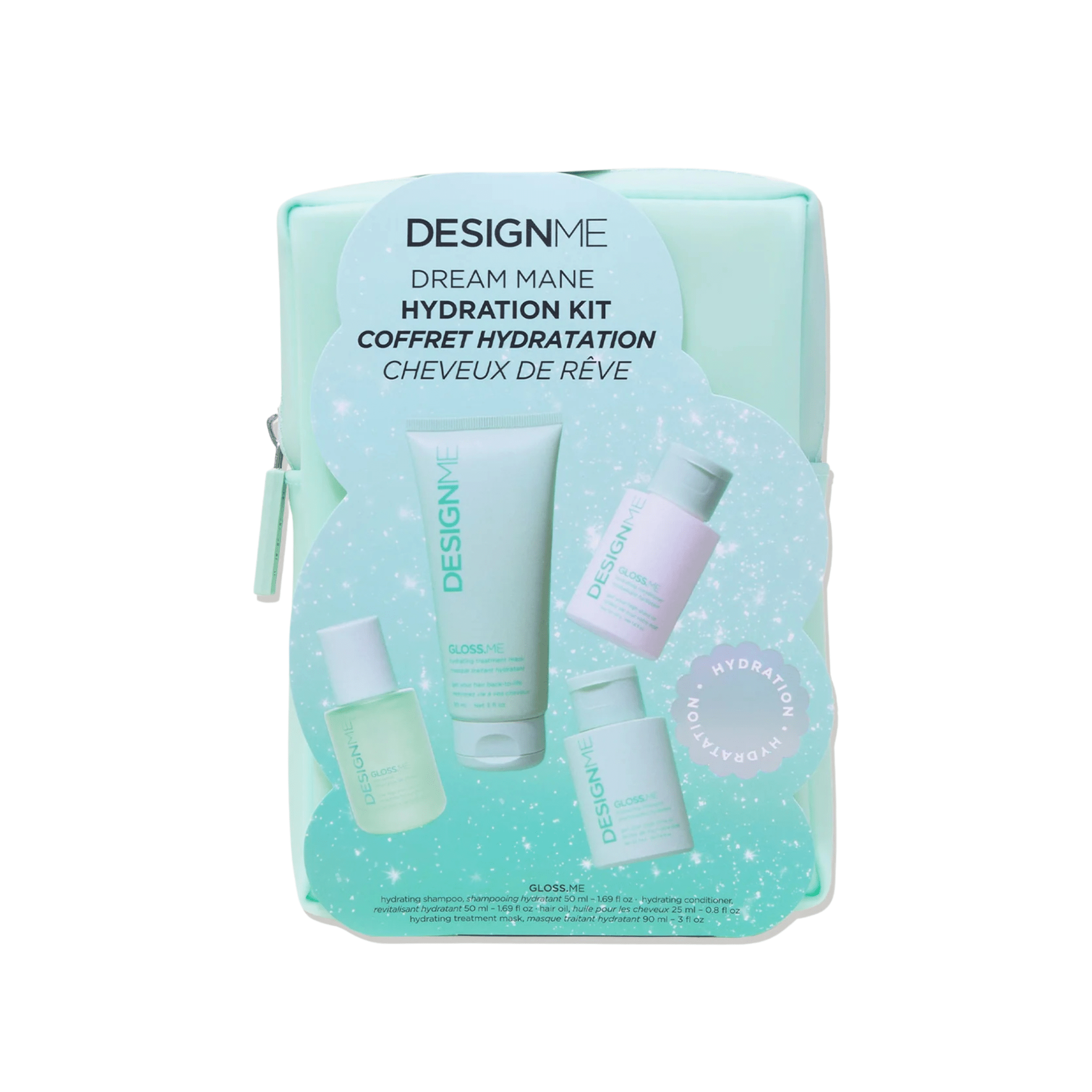 Design Me. Coffret Hydratation Gloss.Me - Cheveux De Rêve - Concept C. Shop