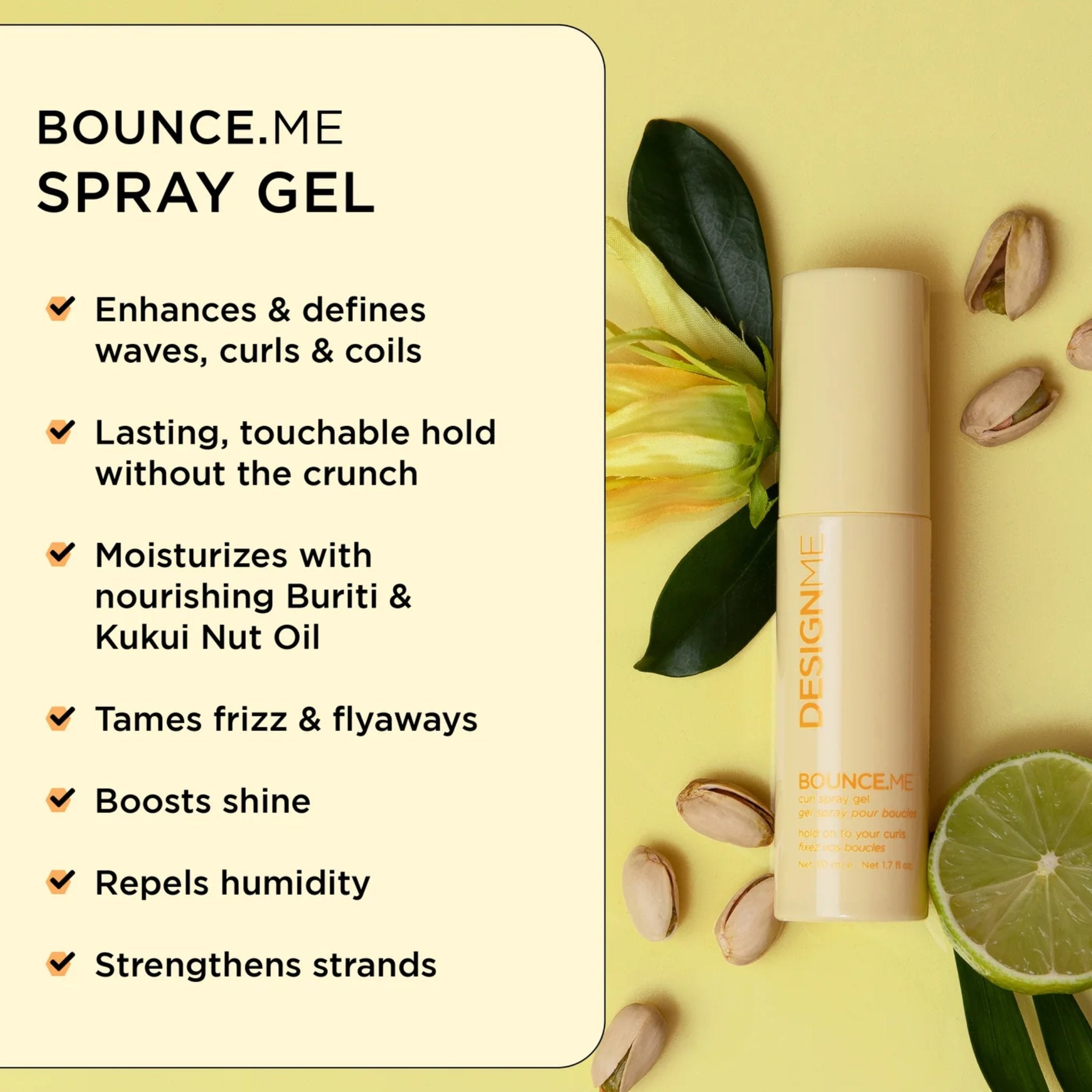 Design Me. Spray Gel Pour les Boucles Bounce.Me - 230 ml - Concept C. Shop