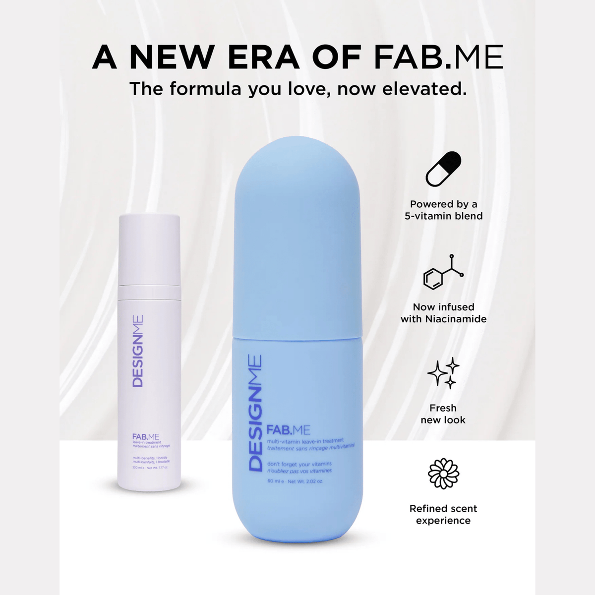 Design Me. Traitement Sans-Rinçage Multivitaminé Fab.Me - 60 ml - Concept C. Shop