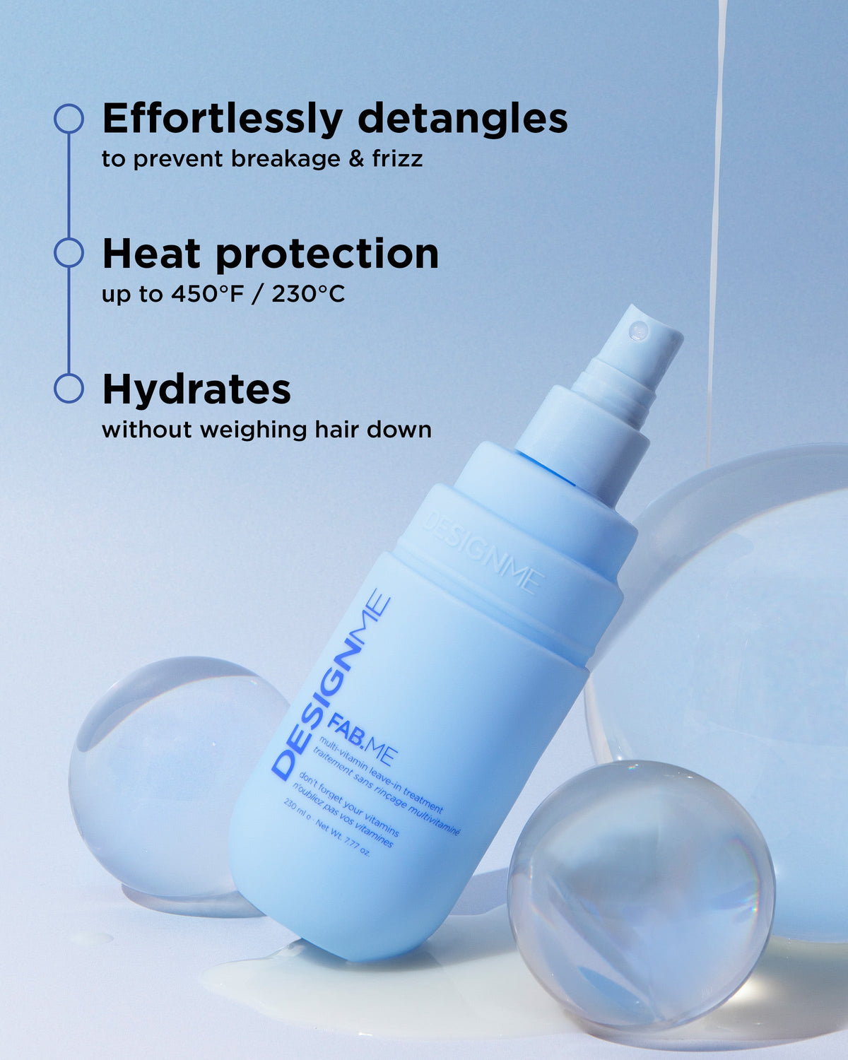Design Me. Traitement Sans-Rinçage Multivitaminé Fab.Me - 60 ml