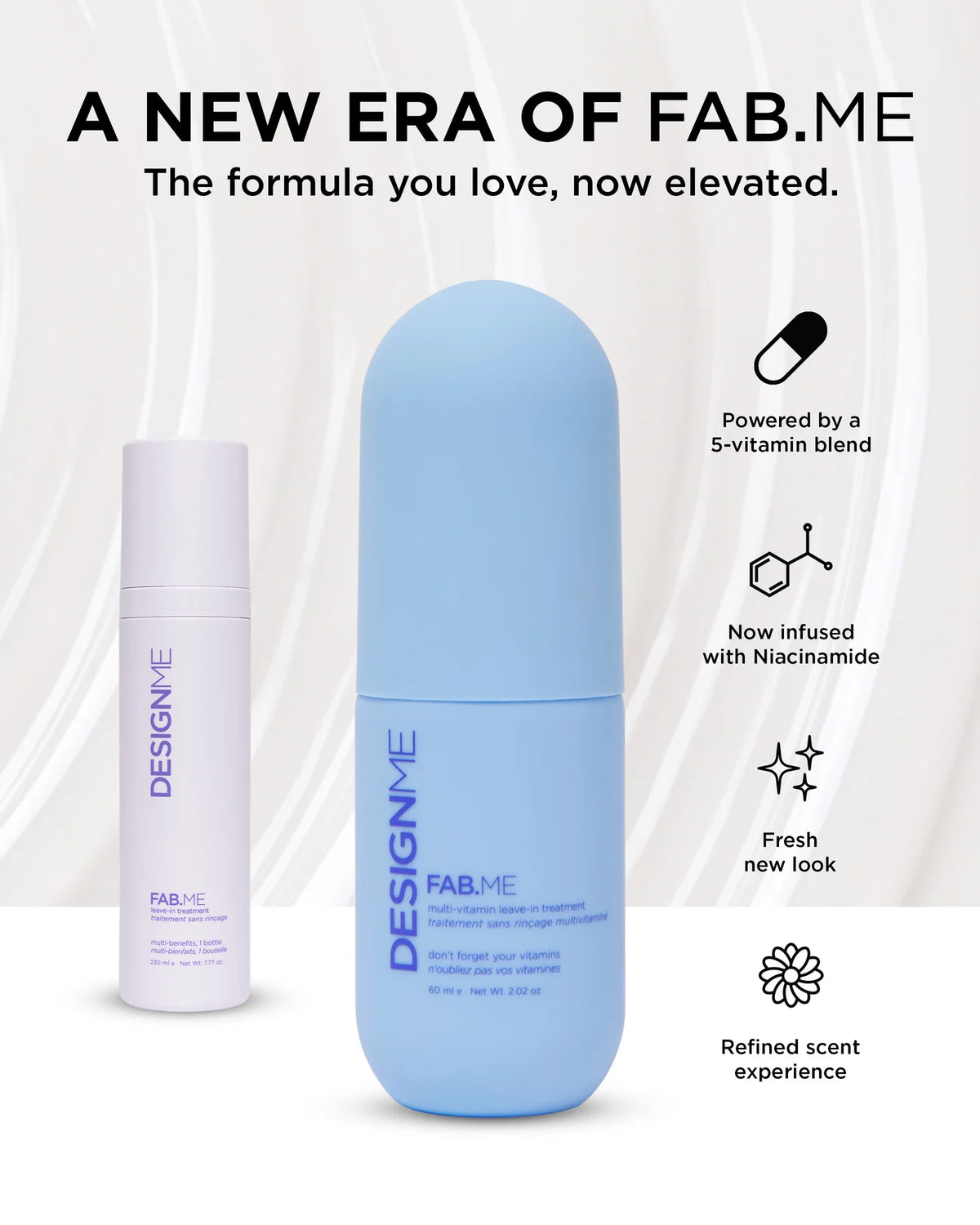 Design Me. Traitement Sans-Rinçage Multivitaminé Fab.Me - 230 ml
