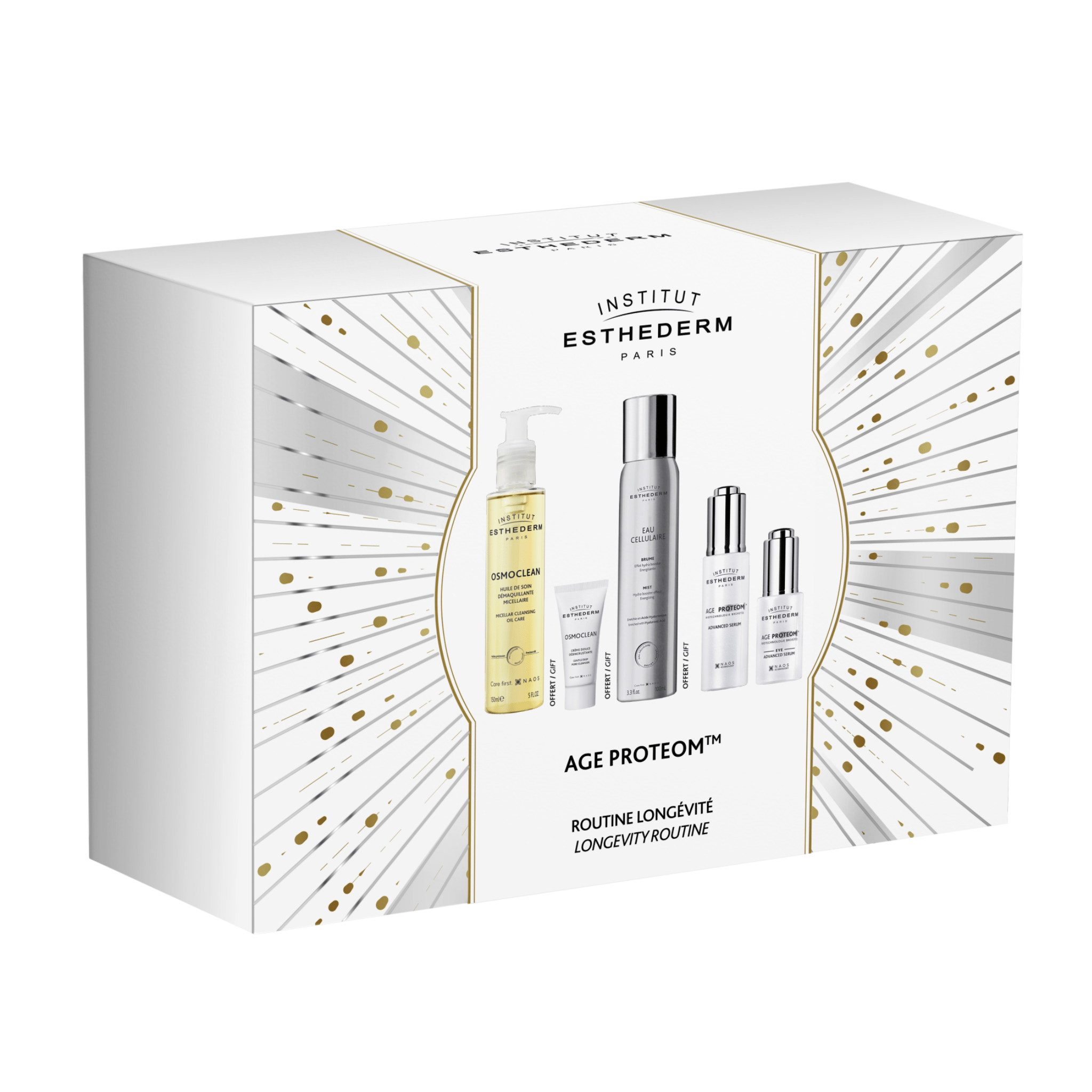 Esthederm. Coffret Des Fêtes - Age Proteom Routine de Longévité - Concept C. Shop