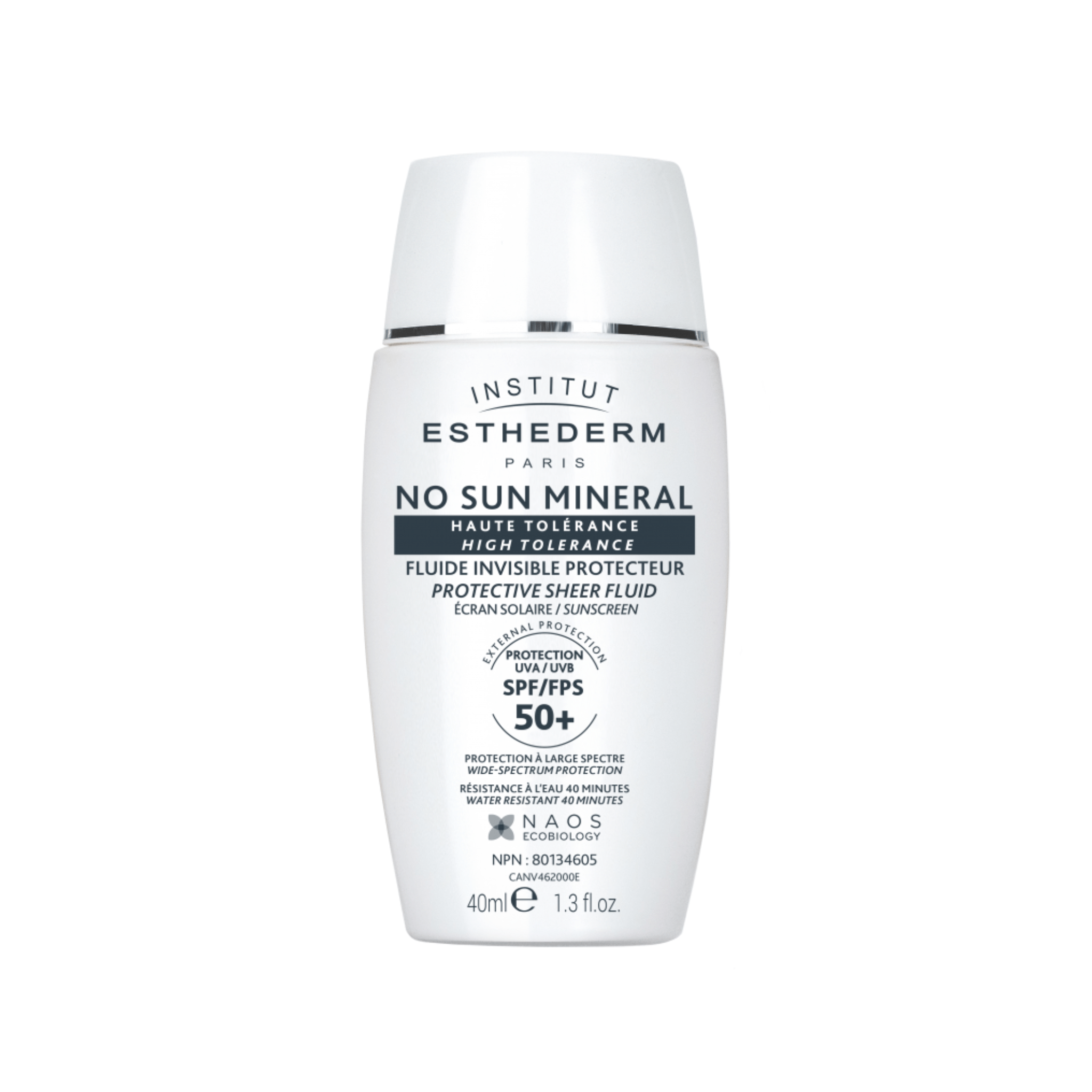 Esthederm. Fluide Invisible Protecteur No Sun Mineral FPS 50 - 40 ml - Concept C. Shop