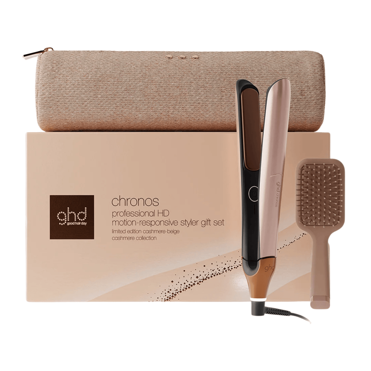 GHD. Coffret Des Fêtes Fer Plat Chronos - Cashmere - Concept C. Shop