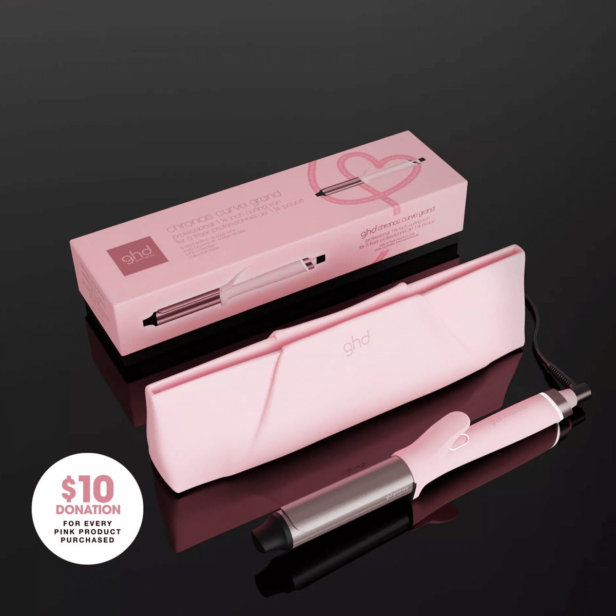 GHD. Fer À Friser Chronos Curve Grand Édition Limitée 1 1/4 Po - Pink - Concept C. Shop
