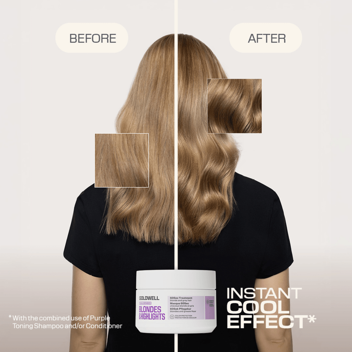 Goldwell. Masque 60 Secondes Anti-Jaune Blondes & Highlights - 200 ml - Concept C. Shop