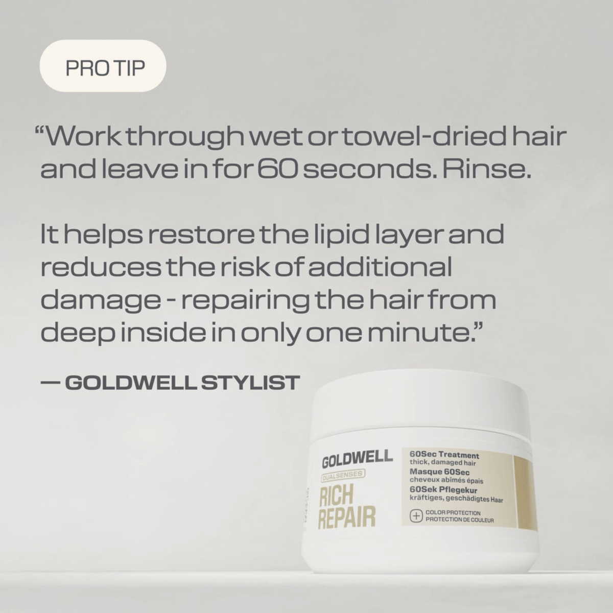 Goldwell. Masque 60 Secondes Réparateur Rich Repair - 200 ml - Concept C. Shop