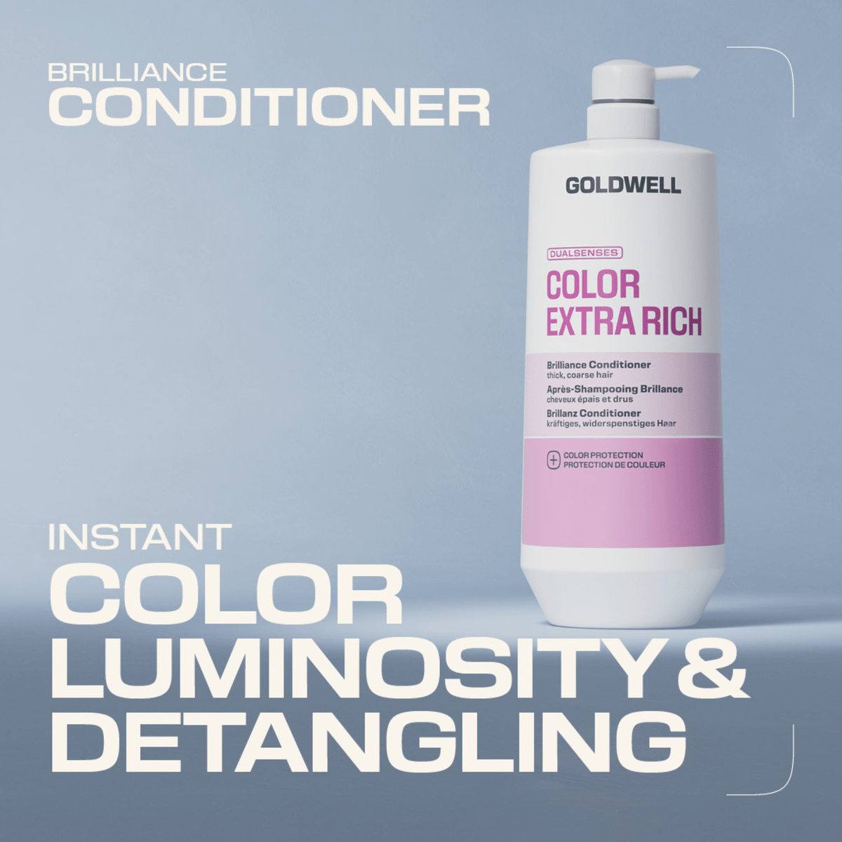 Goldwell. Revitalisant Brillance Cheveux Épais Color Extra Rich - 1000 ml - Concept C. Shop