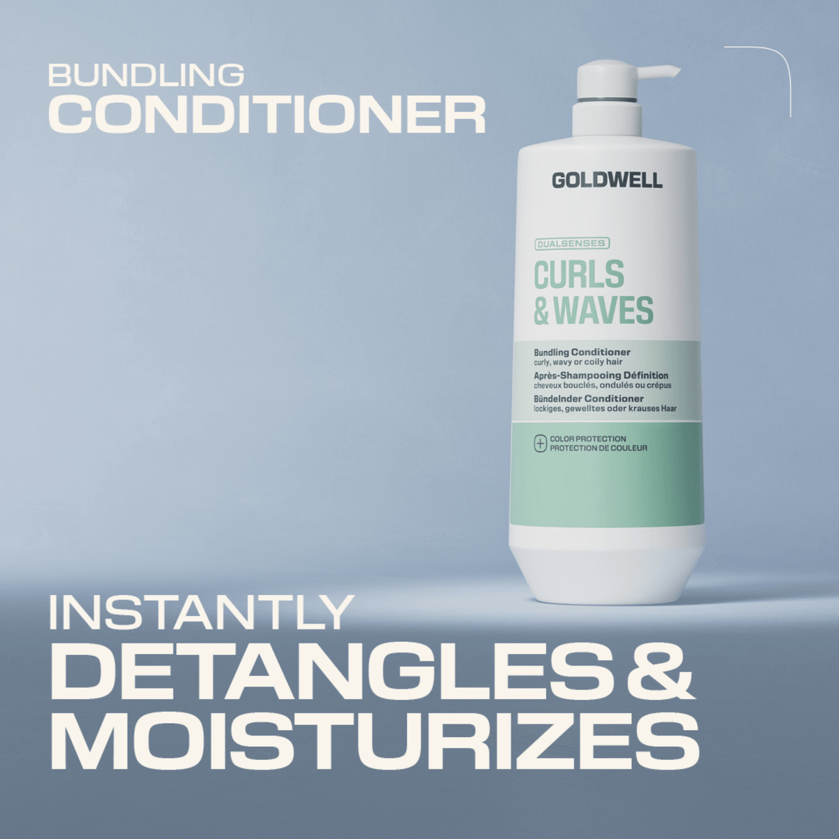 Goldwell. Revitalisant Définition Cheveux Bouclés Et Ondulés Curls & Waves - 1000 ml - Concept C. Shop