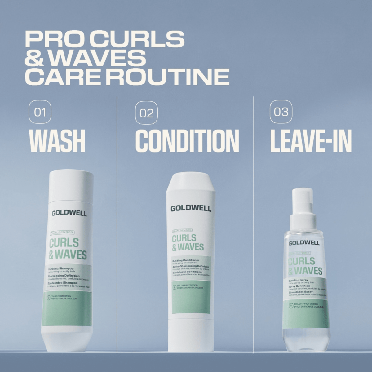 Goldwell. Revitalisant Définition Cheveux Bouclés Et Ondulés Curls & Waves - 1000 ml - Concept C. Shop