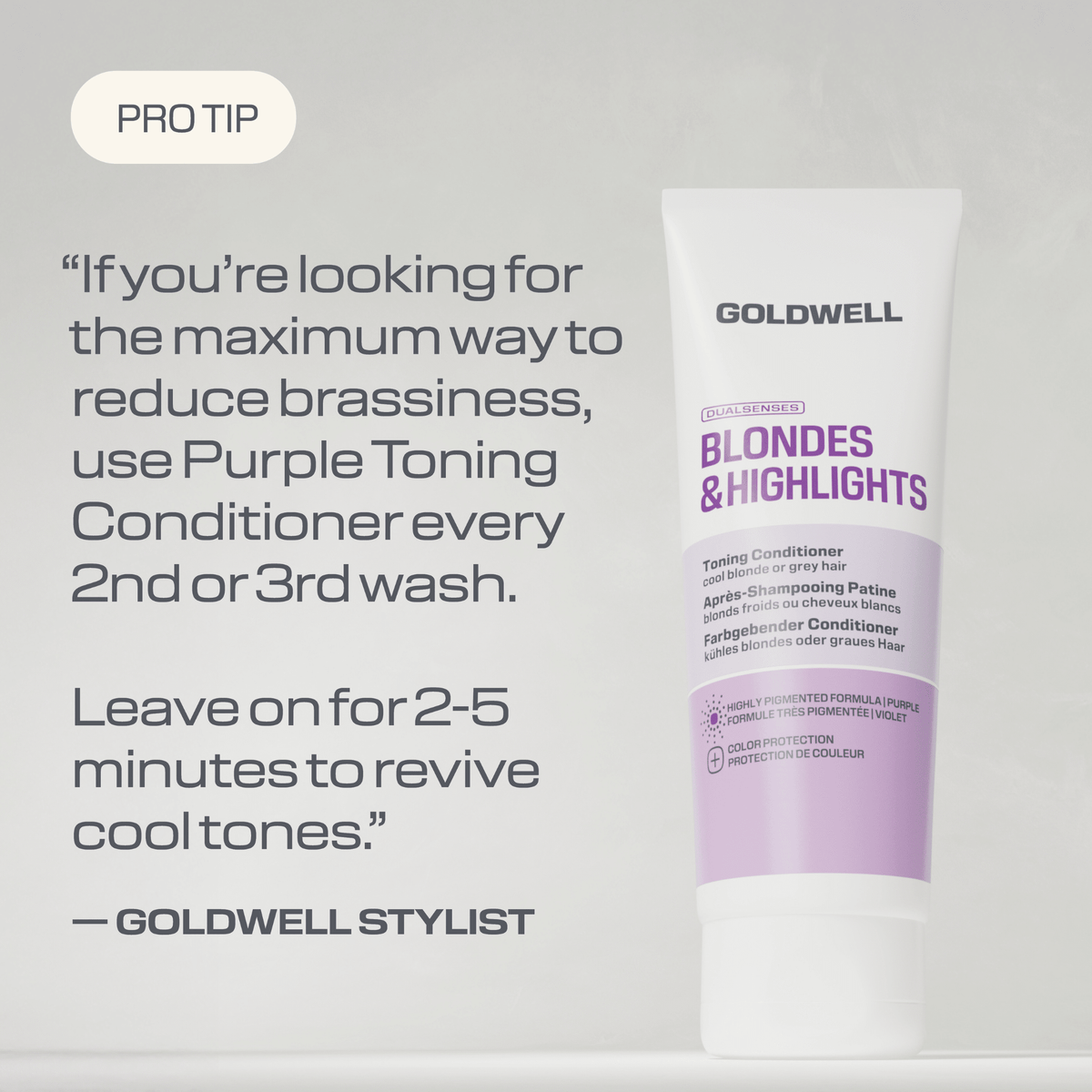 Goldwell. Revitalisant Violet Platine Blondes & Highlights - 200 ml - Concept C. Shop