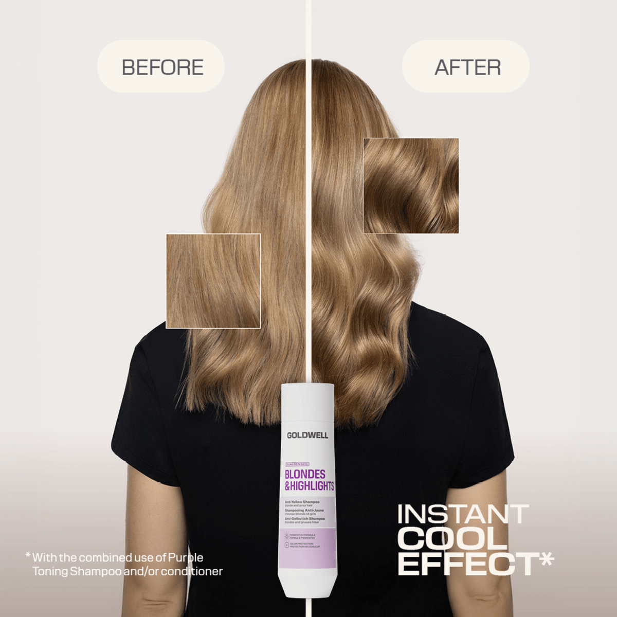 Goldwell. Shampoing Anti-Jaune Blondes & Highlights - 300 ml - Concept C. Shop