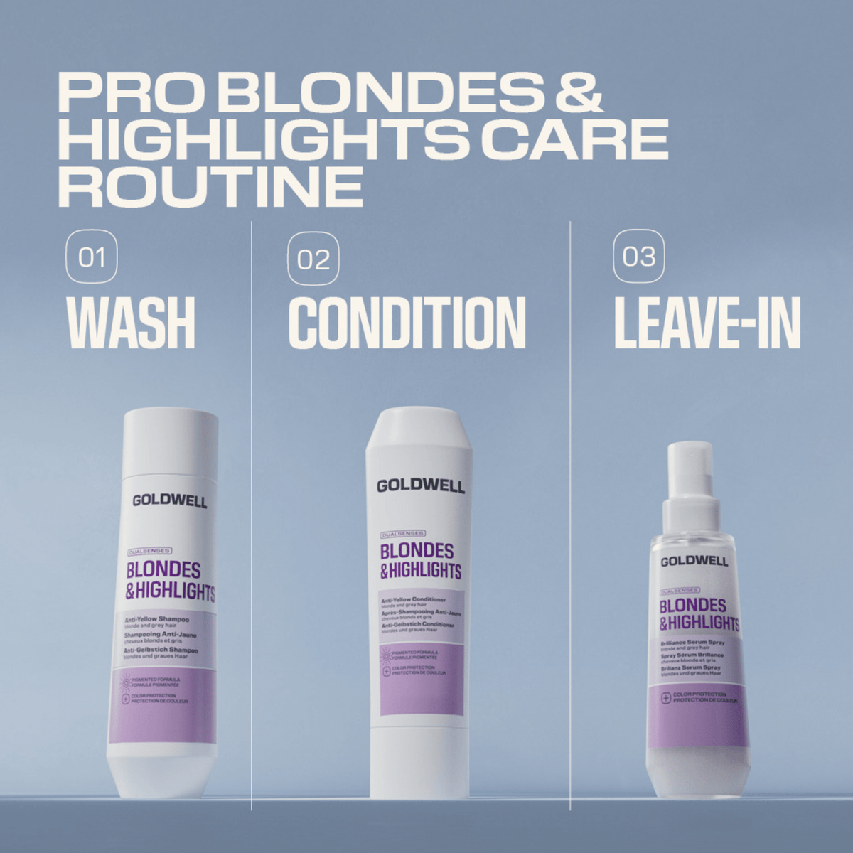 Goldwell. Shampoing Anti-Jaune Blondes & Highlights - 300 ml - Concept C. Shop
