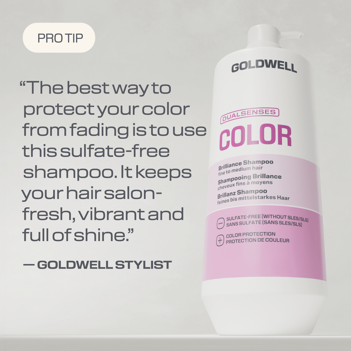 Goldwell. Shampoing Brillance Color - 1000 ml - Concept C. Shop