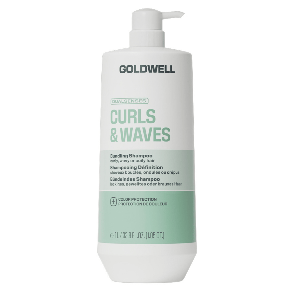 Goldwell. Shampoing Définition Cheveux Bouclés Et Ondulés Curls & Waves - 1000 ml - Concept C. Shop