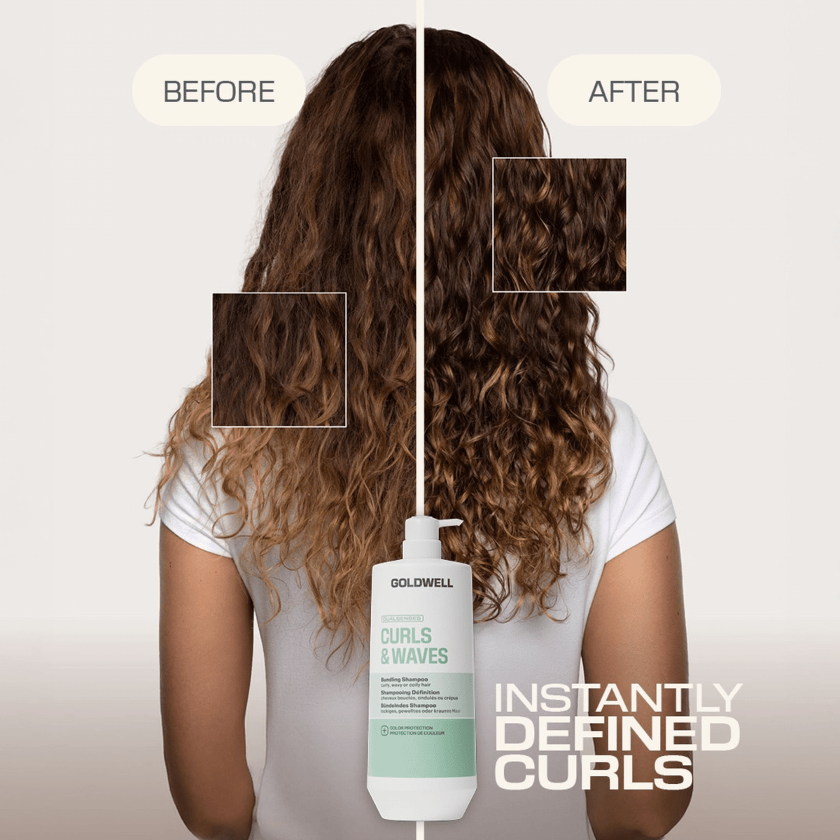 Goldwell. Shampoing Définition Cheveux Bouclés Et Ondulés Curls & Waves - 1000 ml - Concept C. Shop