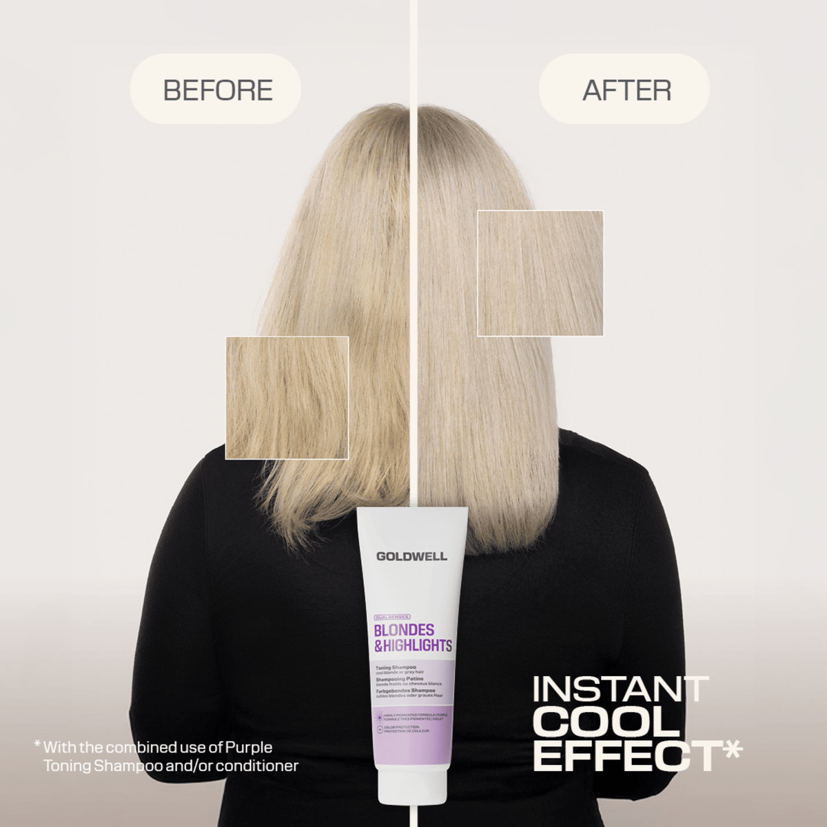 Goldwell. Shampoing Violet Platine Blondes & Highlights - 250 ml - Concept C. Shop