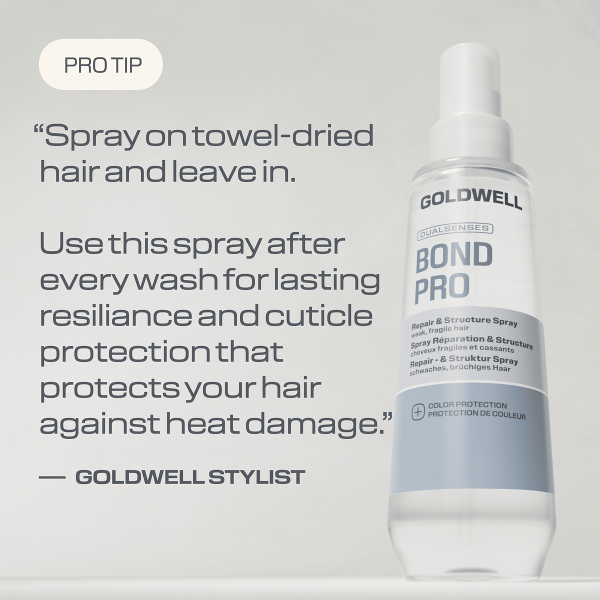 Goldwell. Spray Réparation Et Structure Bond Pro - 150 ml - Concept C. Shop