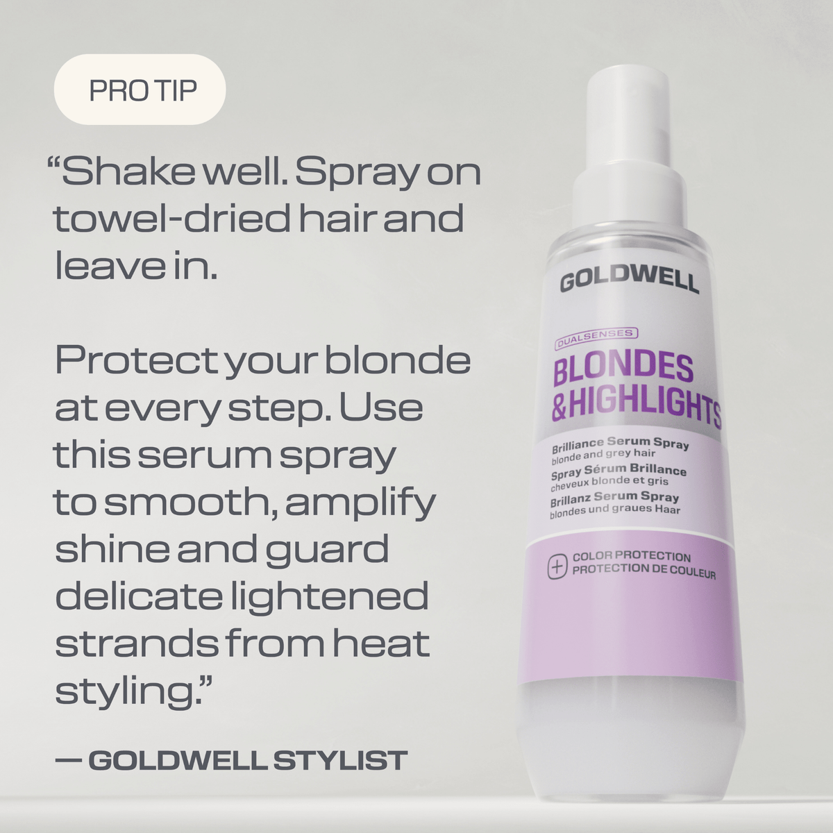 Goldwell. Spray Sérum Anti-Jaune Blondes & Highlights - 150 ml - Concept C. Shop