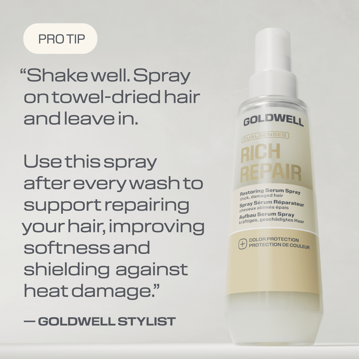 Goldwell. Spray Sérum Réparateur Rich Repair - 150 ml - Concept C. Shop