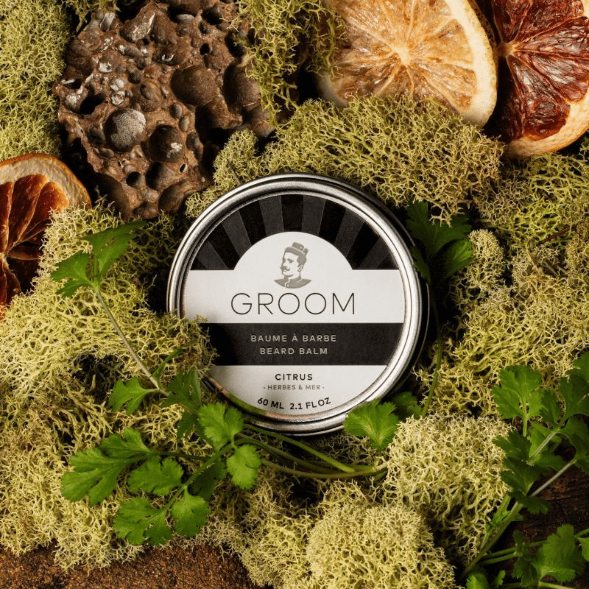 Groom. Baume à Barbe Citrus - Herbes et Mer - 60 ml - Concept C. Shop