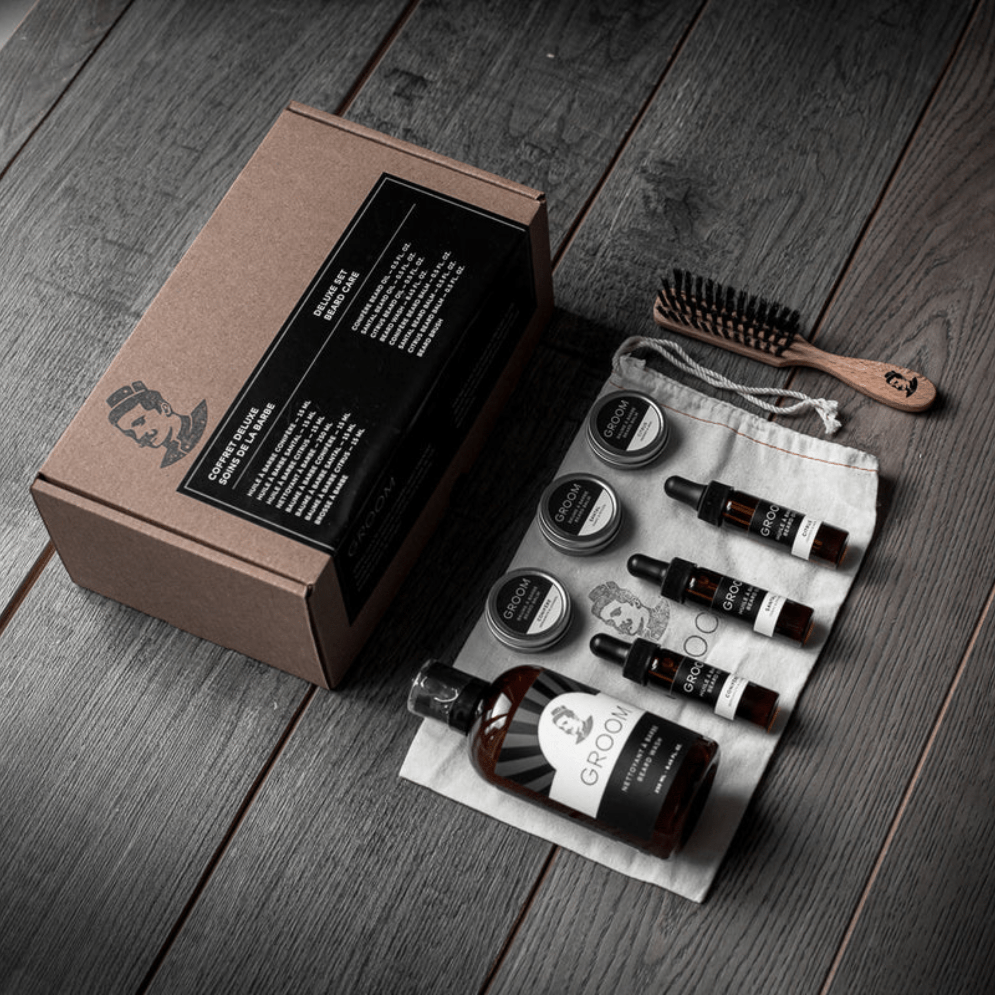 Groom. Coffret Deluxe - Soins de la Barbe - Concept C. Shop