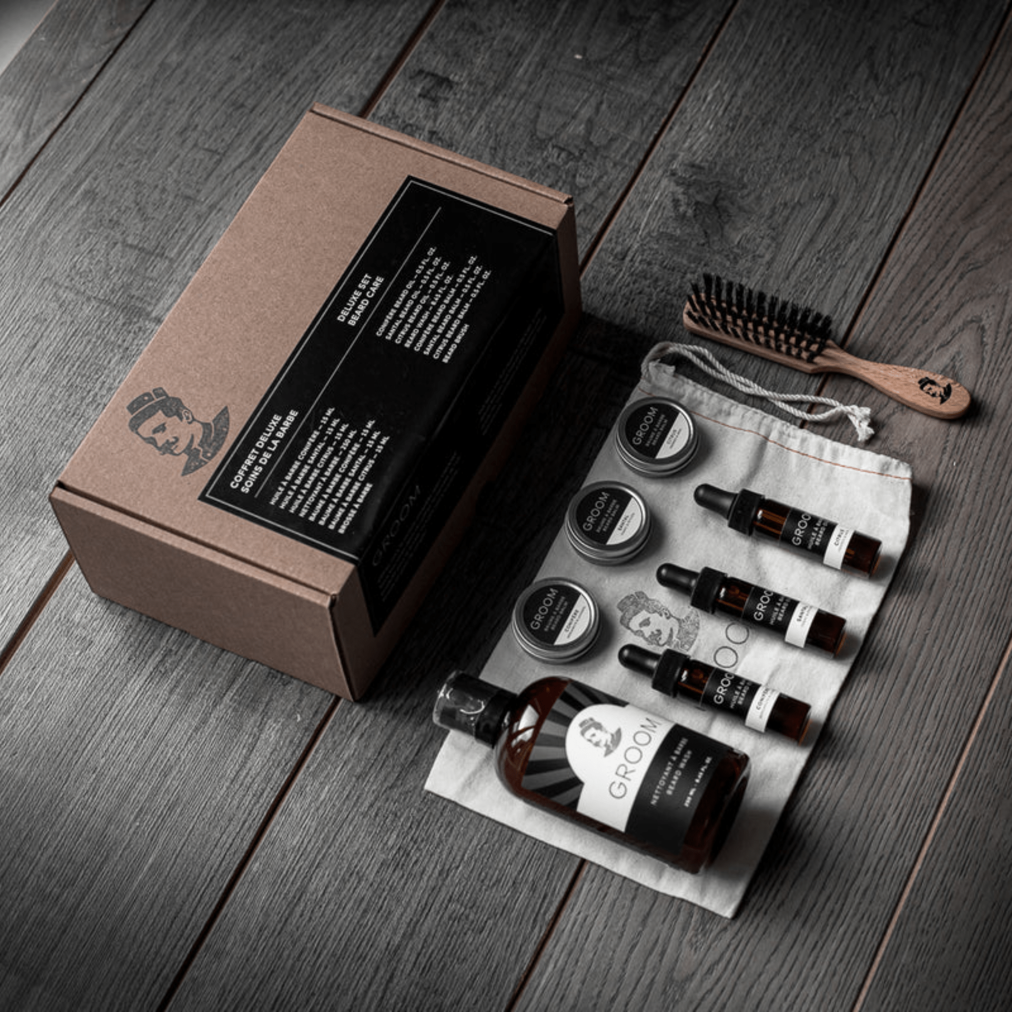 Groom. Coffret Deluxe - Soins de la Barbe - Concept C. Shop