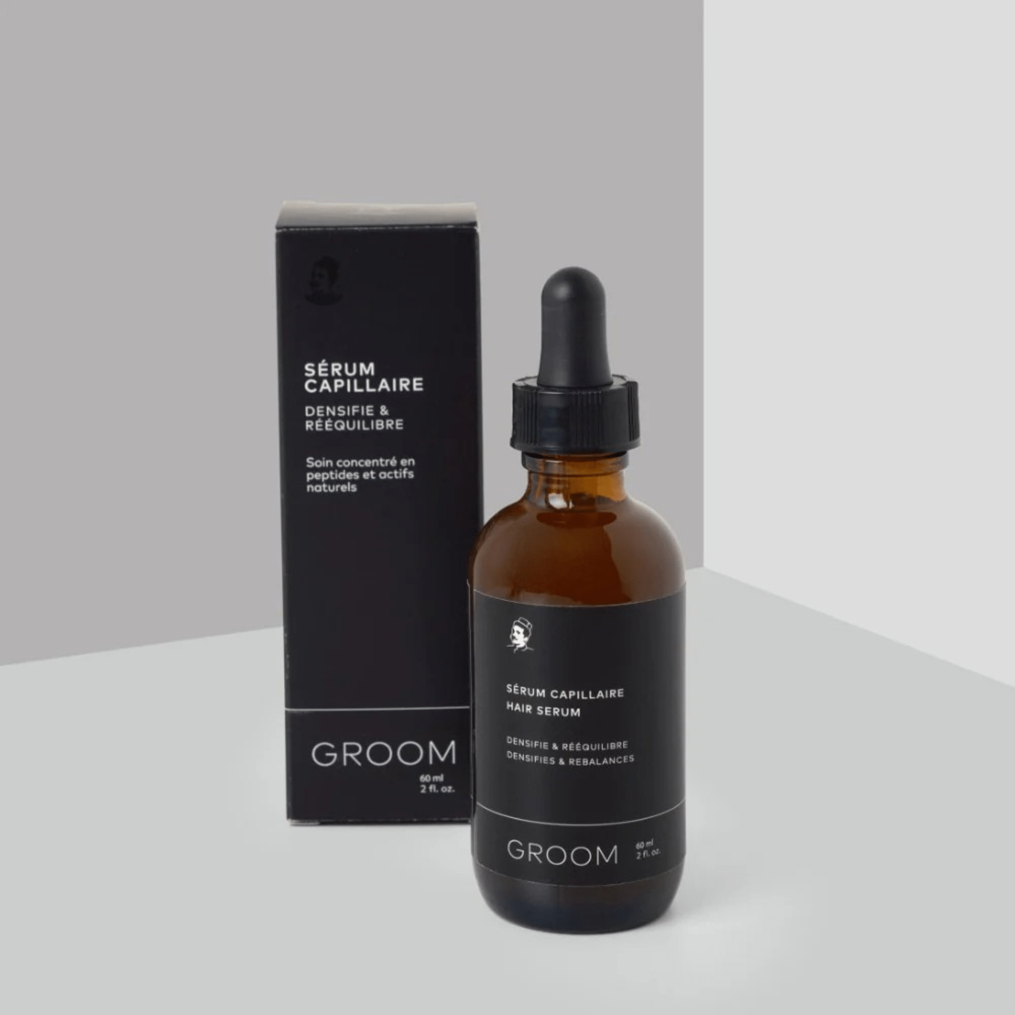 Groom. Sérum Capillaire Densifiant Et Rééquilibrant - 60 ml - Concept C. Shop