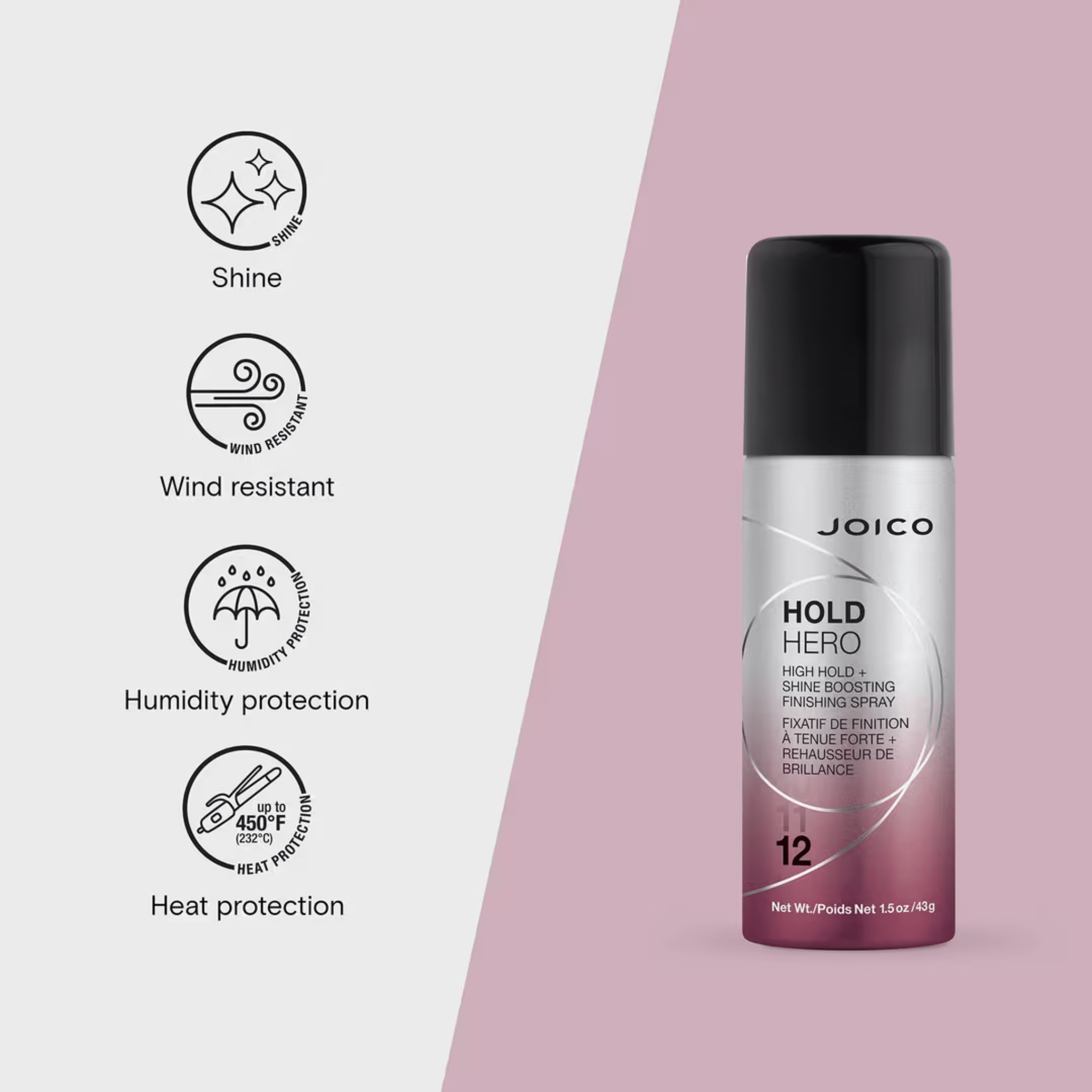 Joico. Fixatif Tenue Forte et Brillance Hold Hero - 43 g - Concept C. Shop