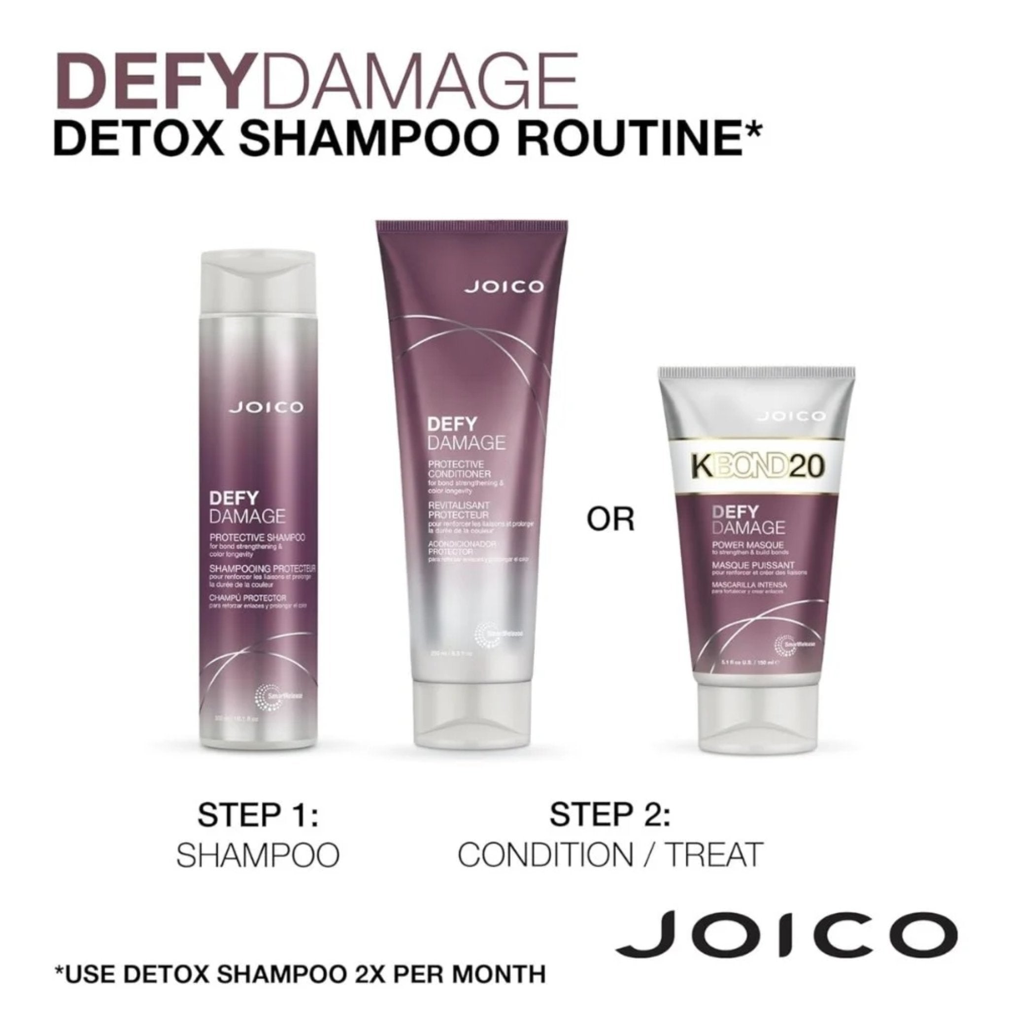 Joico. Shampoing Détoxifiant Defy Damage - 1000 ml - Concept C. Shop