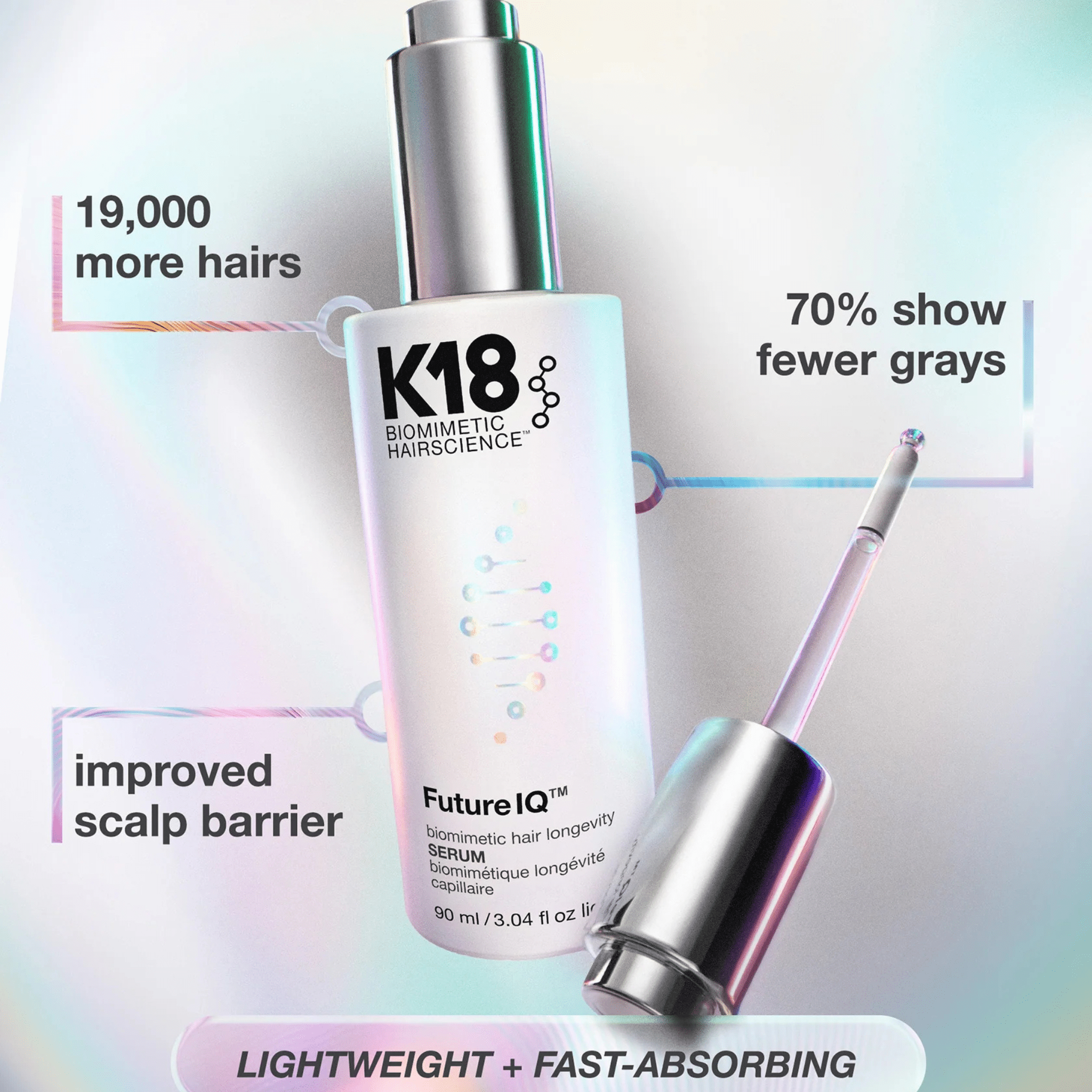 K18. Sérum Biomimétique Longévité Capillaire Future IQ - 90 ml - Concept C. Shop