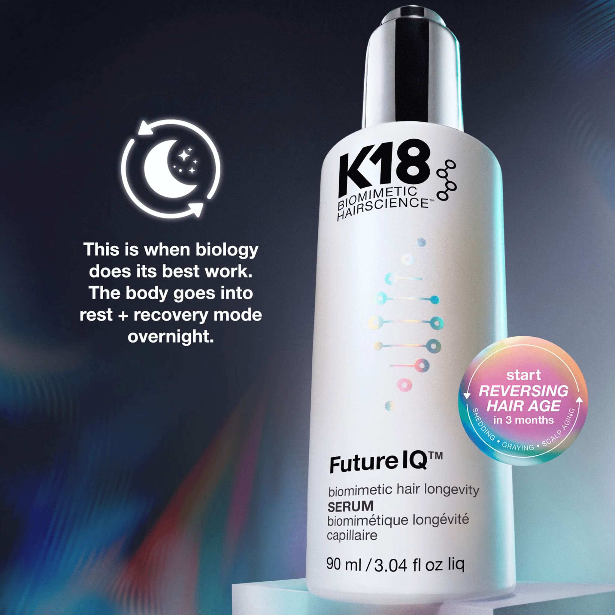 K18. Sérum Biomimétique Longévité Capillaire Future IQ - 90 ml - Concept C. Shop