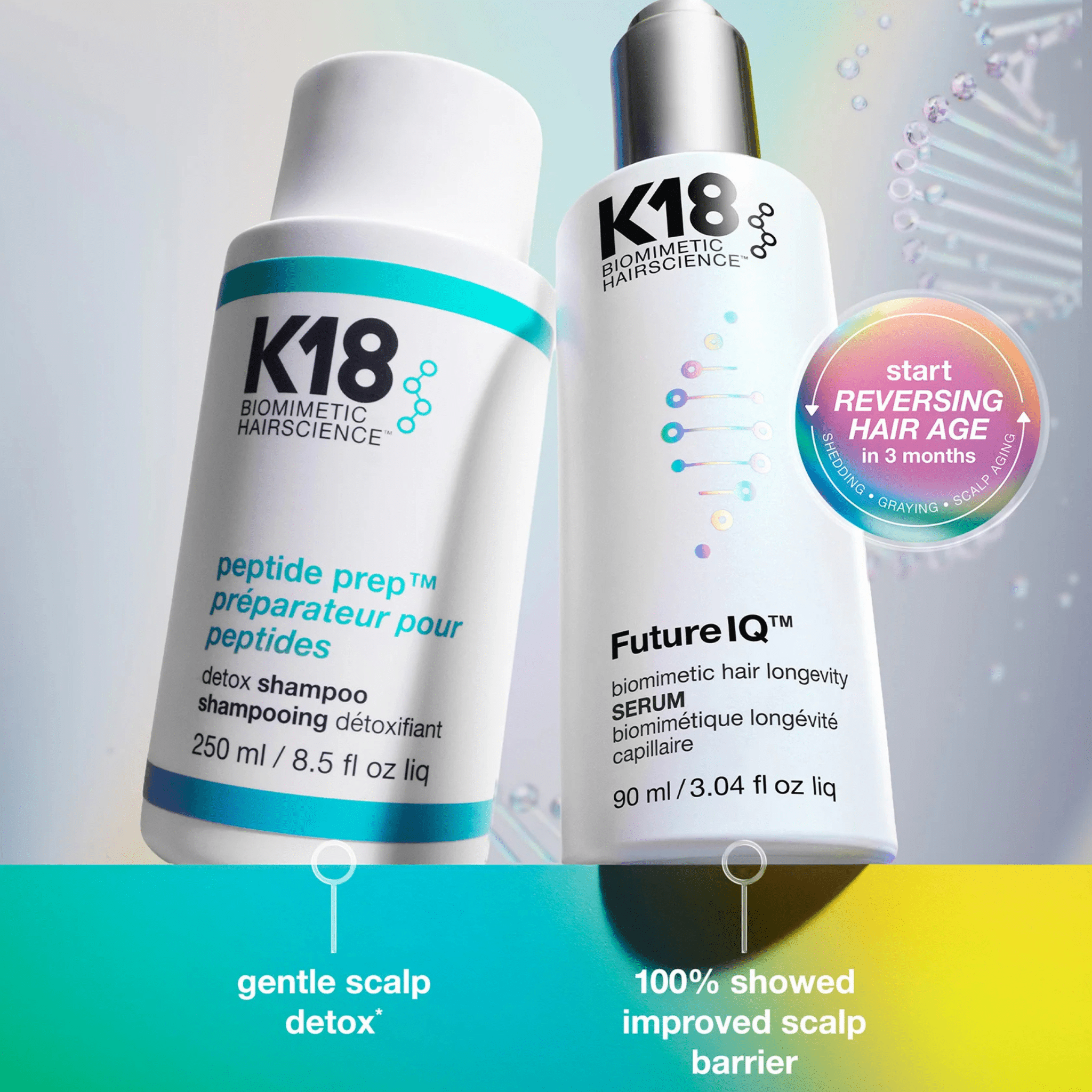 K18. Sérum Biomimétique Longévité Capillaire Future IQ - 90 ml - Concept C. Shop