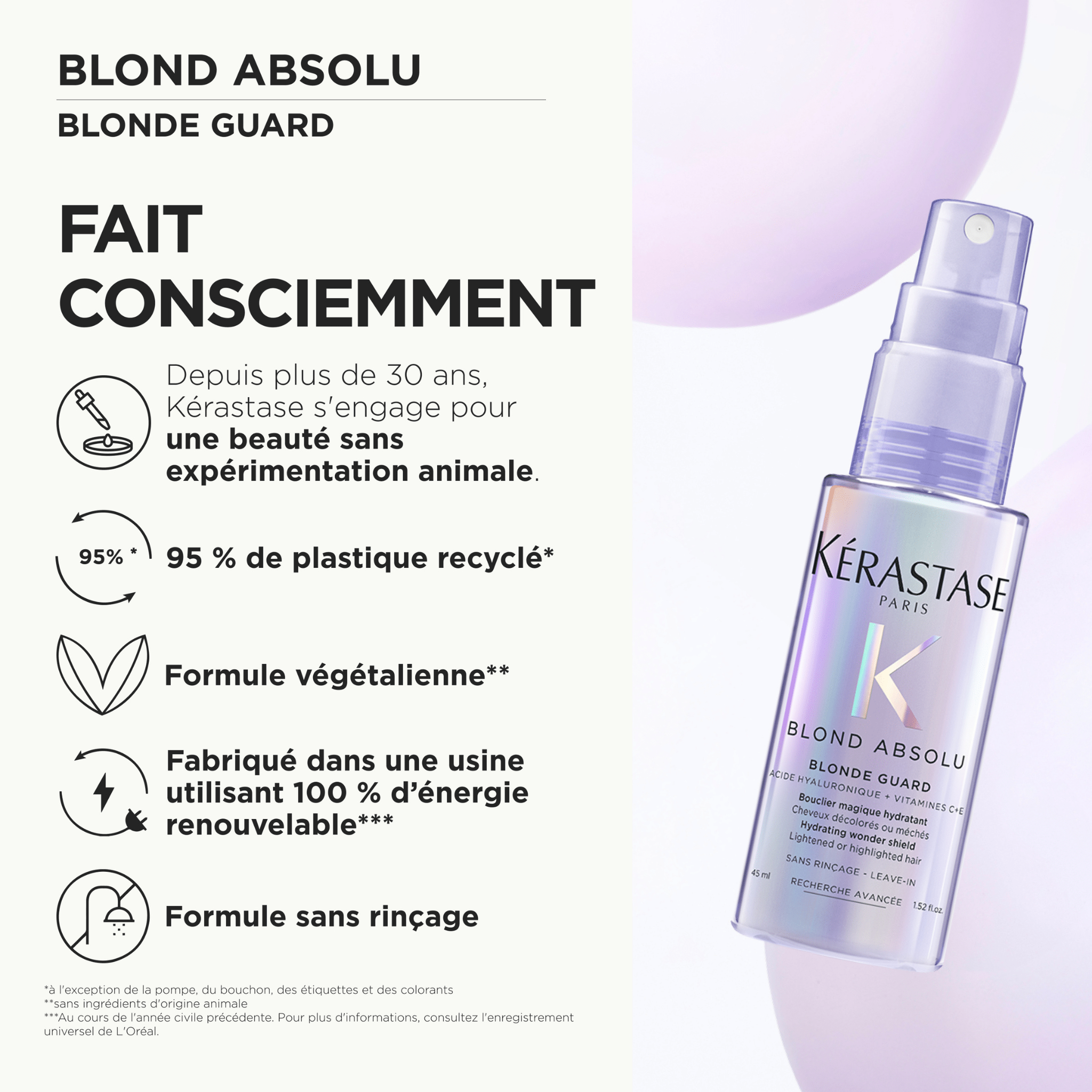 Kérastase. Blond Absolu Bouclier Magique Hydratant Blonde Guard Format Voyage - 45 ml - Concept C. Shop