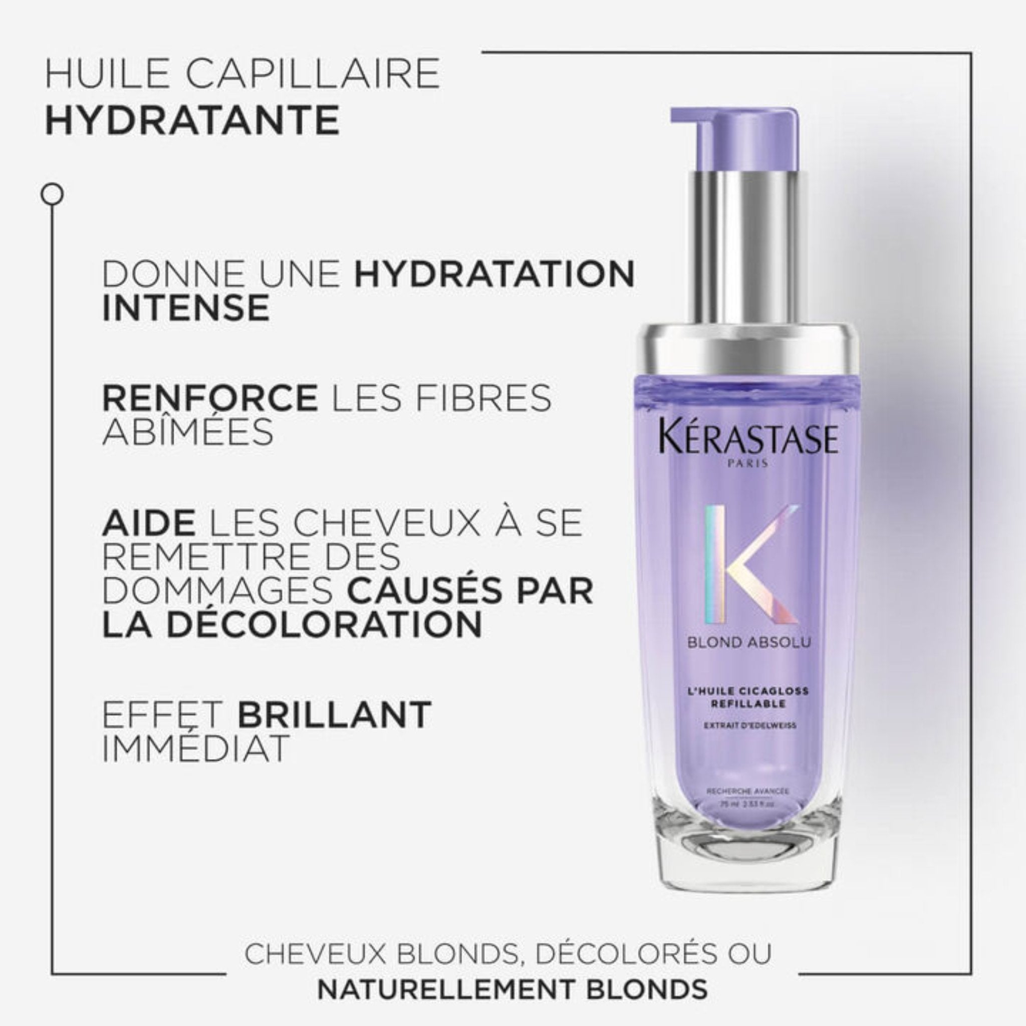 Kérastase. Blond Absolu Huile Cicagloss - 75 ml - Concept C. Shop