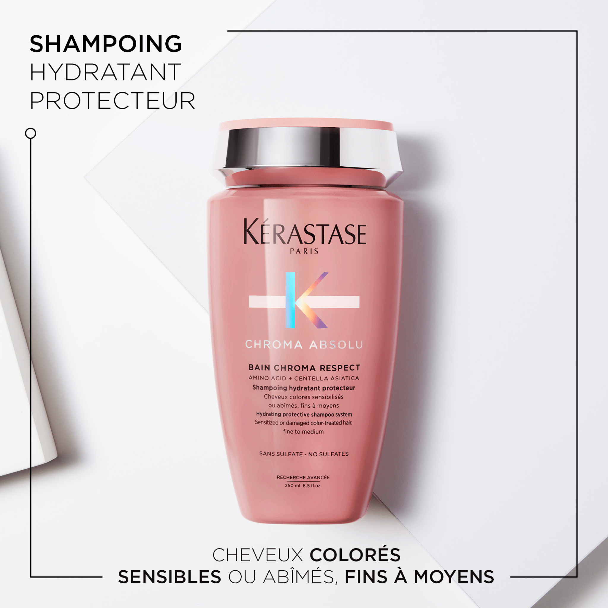 Kérastase. Chroma Absolu Recharge Shampoing Bain Chroma Respect - 500 ml - Concept C. Shop