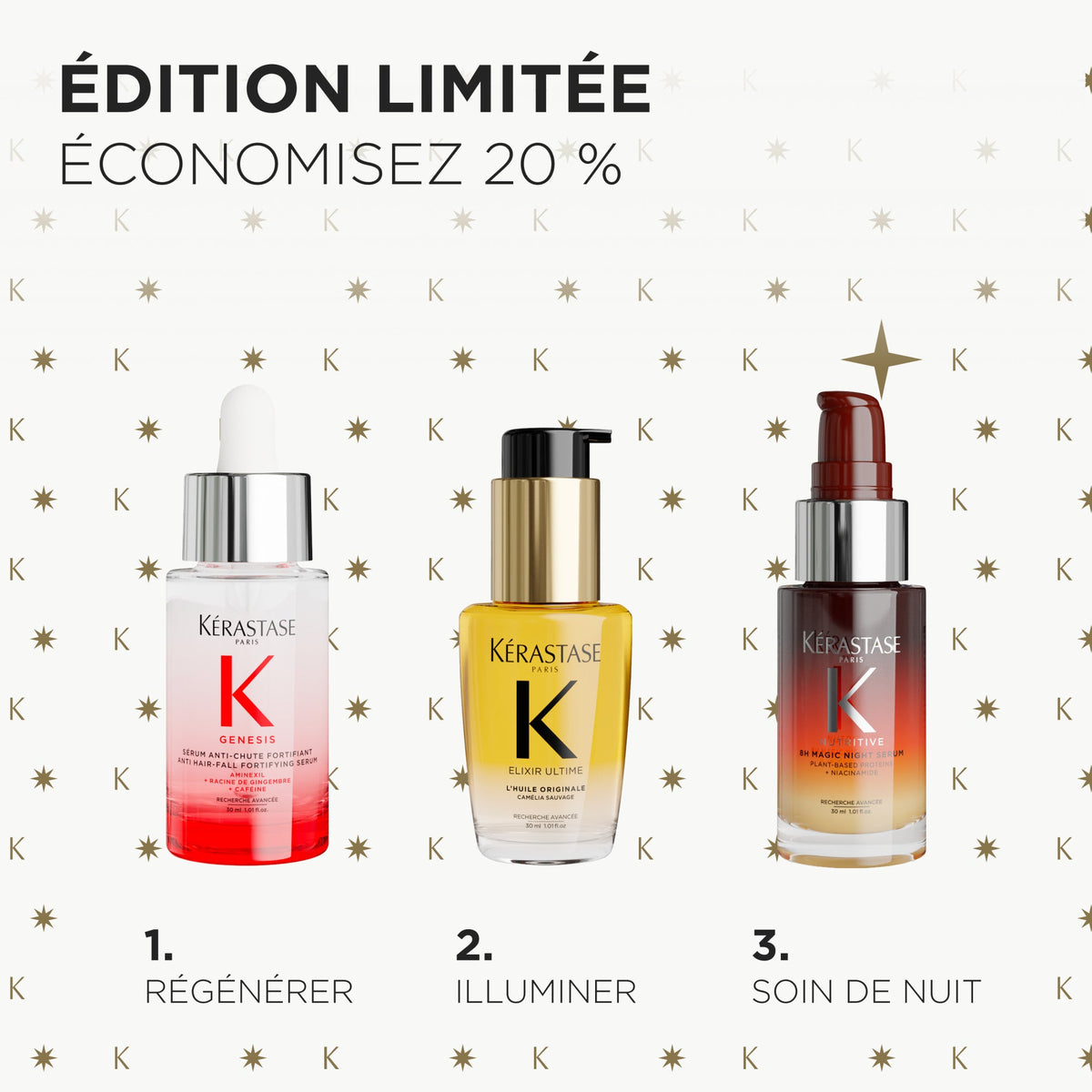 Kérastase. Coffret Découverte Des Fêtes - Trio Mini Iconiques - Concept C. Shop