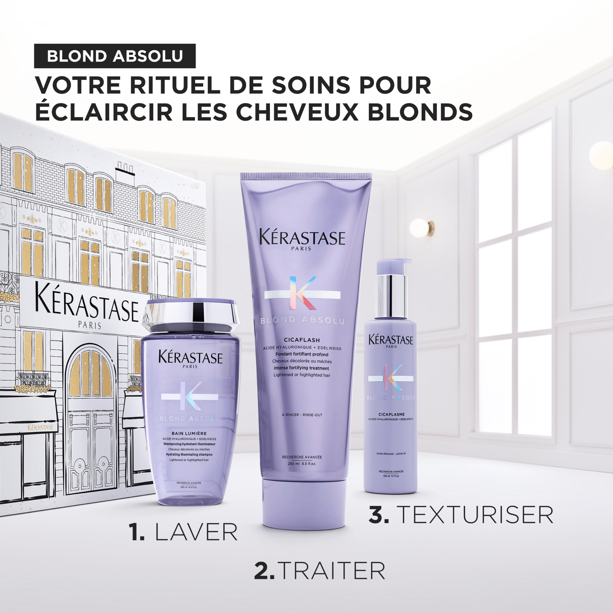 Kérastase. Coffret Des Fêtes - Blond Absolu (Lancement 15 Septembre 2025) - Concept C. Shop