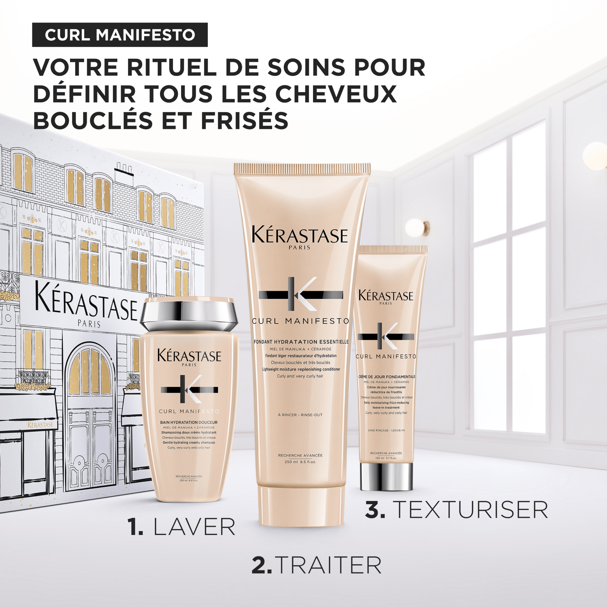 Kérastase. Coffret Des Fêtes - Curl Manifesto (Lancement 15 Septembre 2025) - Concept C. Shop
