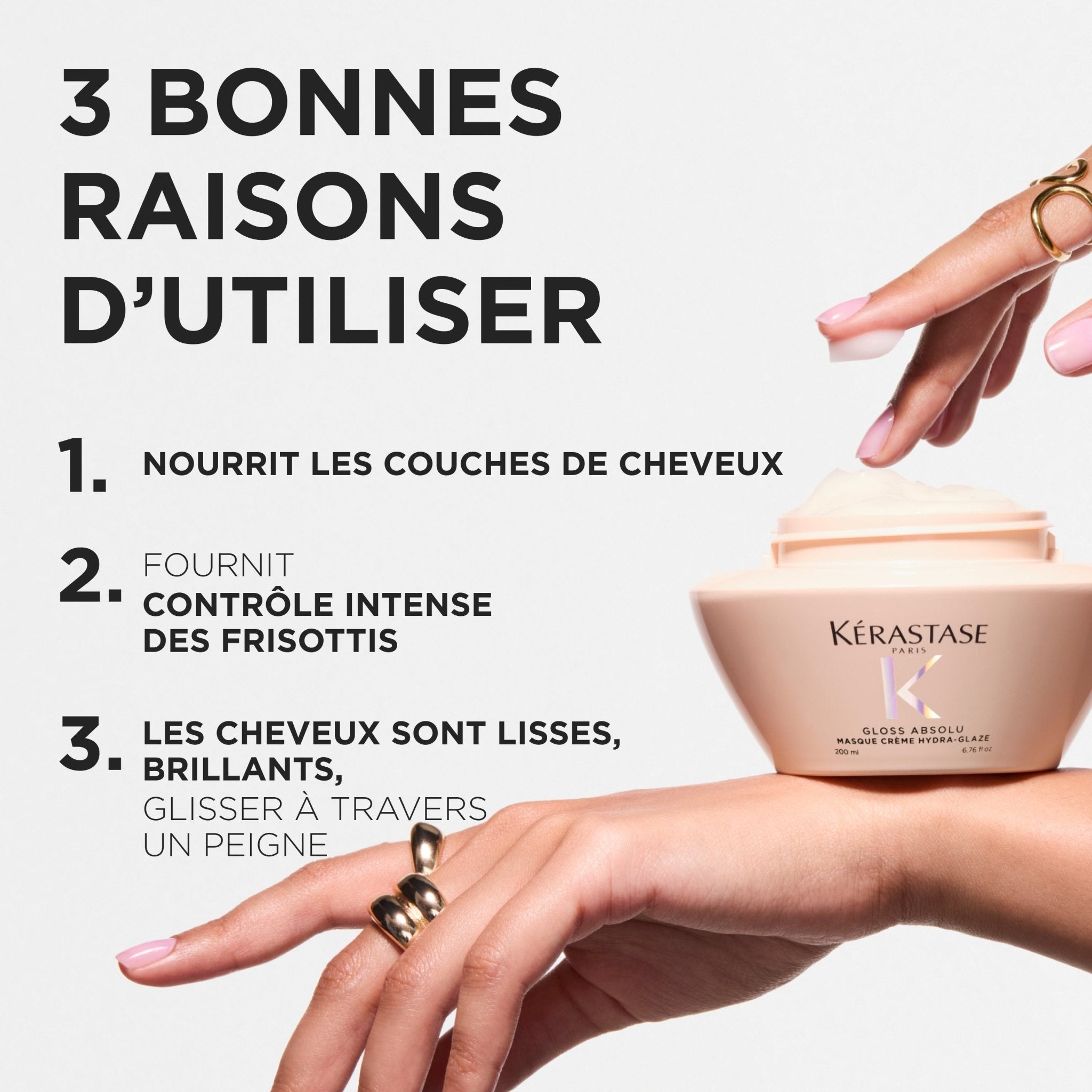 Kérastase. Gloss Absolu Masque Crème Hydra - Glaze - 200 ml - Concept C. Shop