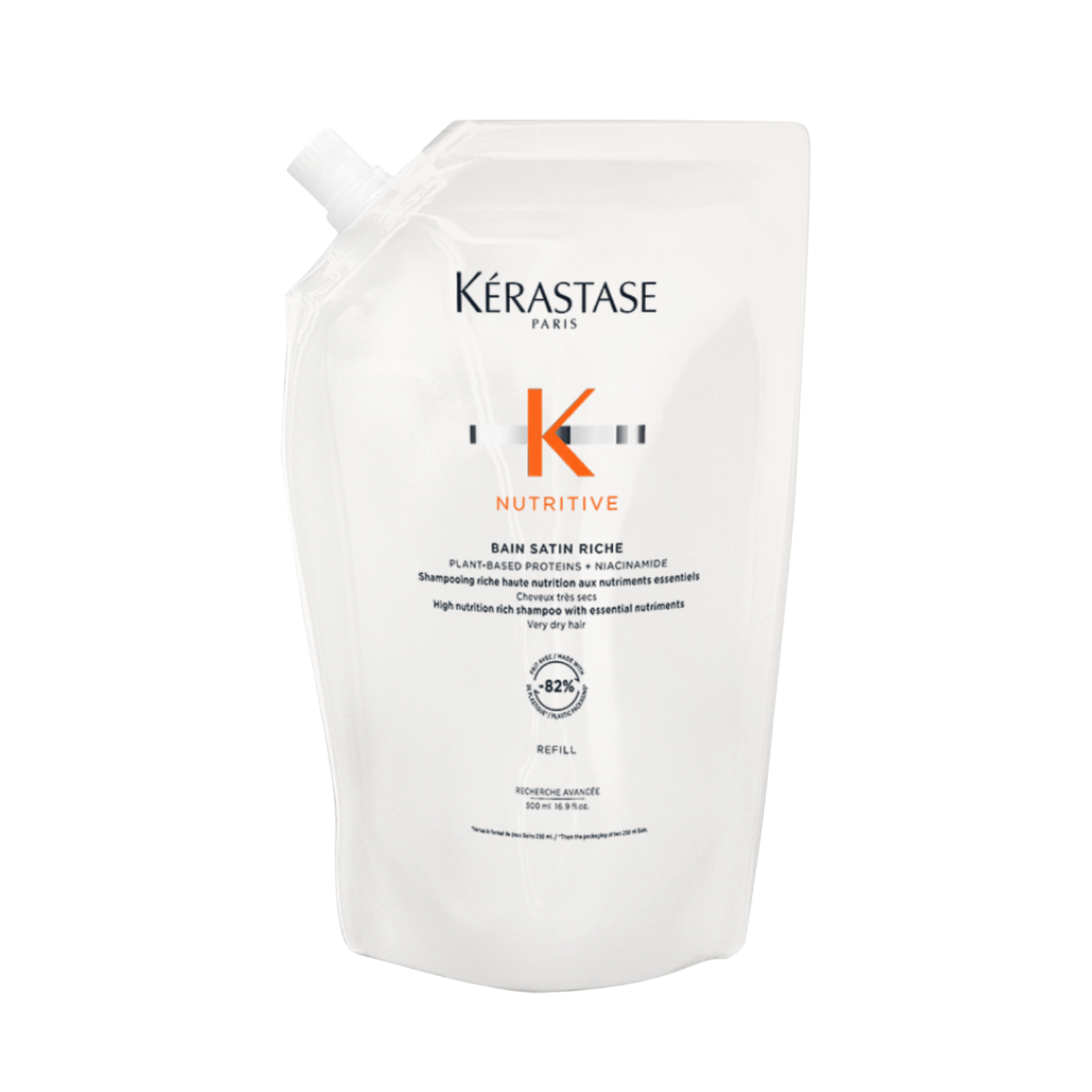 Kérastase. Nutritive Recharge De Shampoing Bain Satin Riche - 500 ml - Concept C. Shop