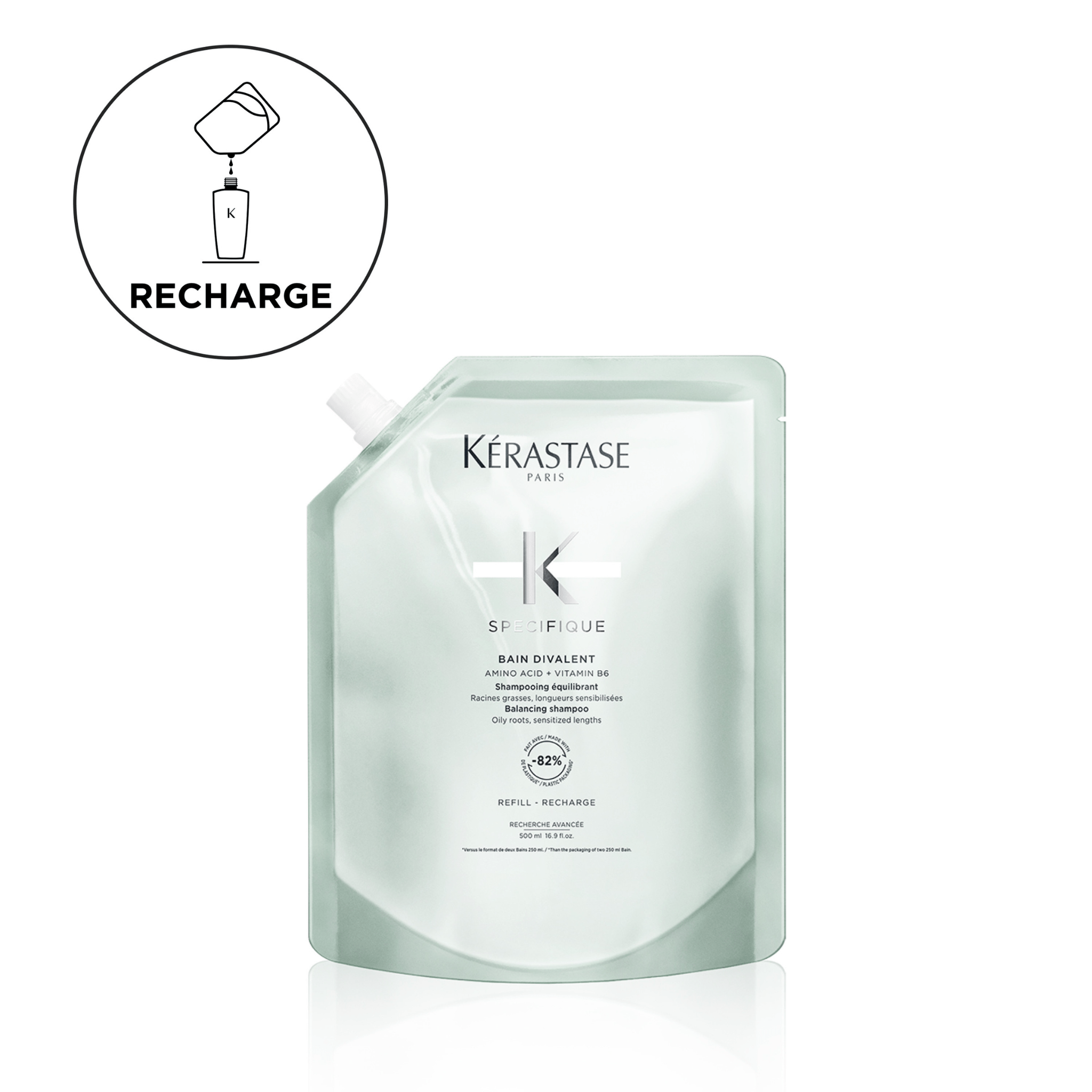 Kérastase. Spécifique Recharge Shampoing Bain Divalent - 500 ml - Concept C. Shop
