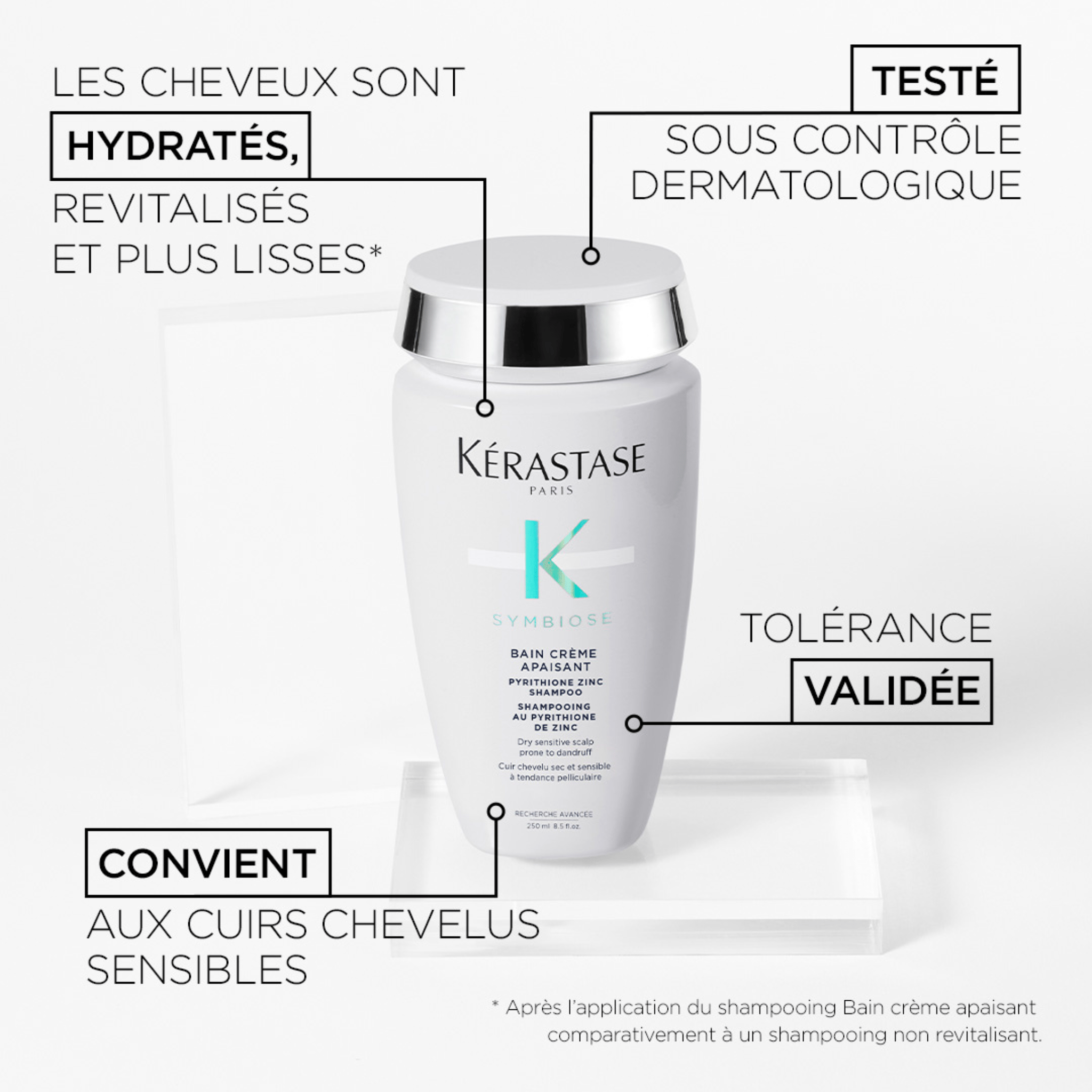 Kérastase. Symbiose Shampoing Bain Crème Apaisant - 250 ml - Concept C. Shop